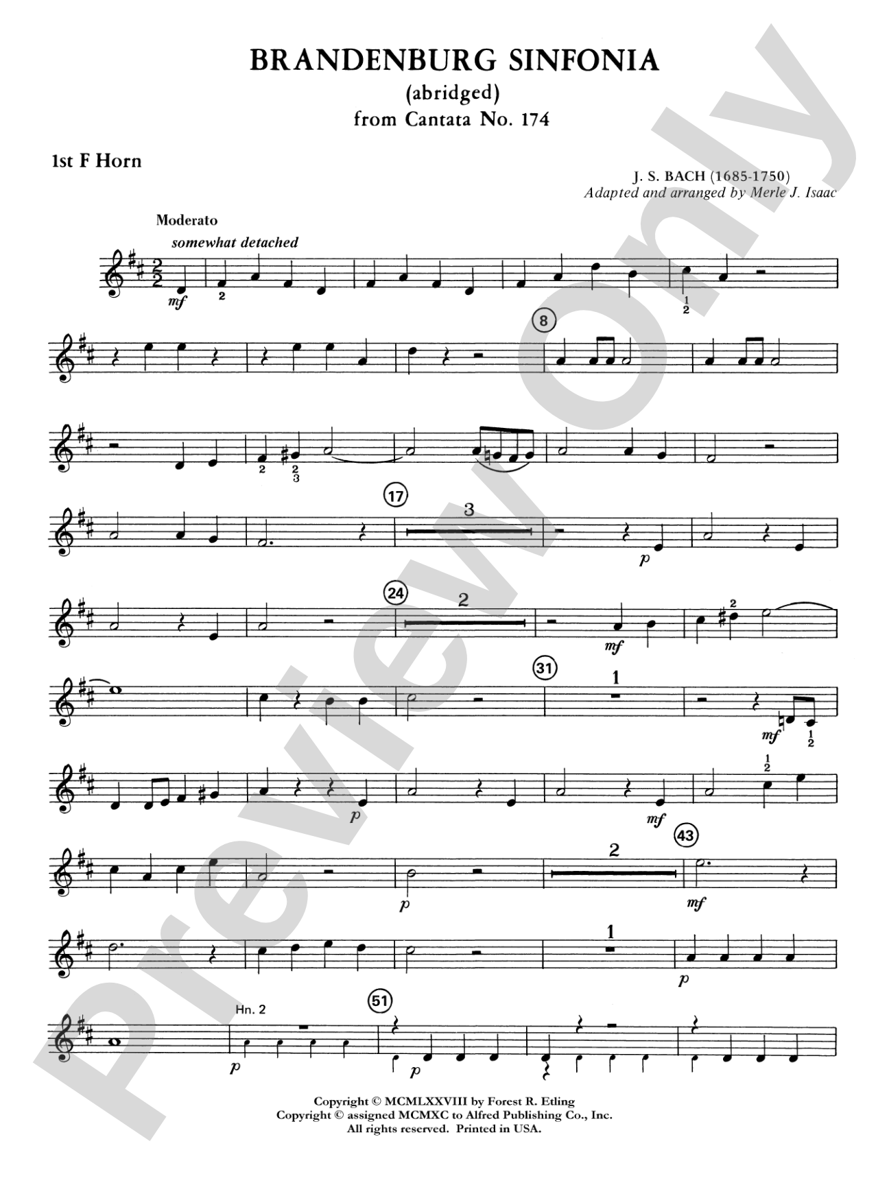 Brandenburg Sinfonia: 1st F Horn