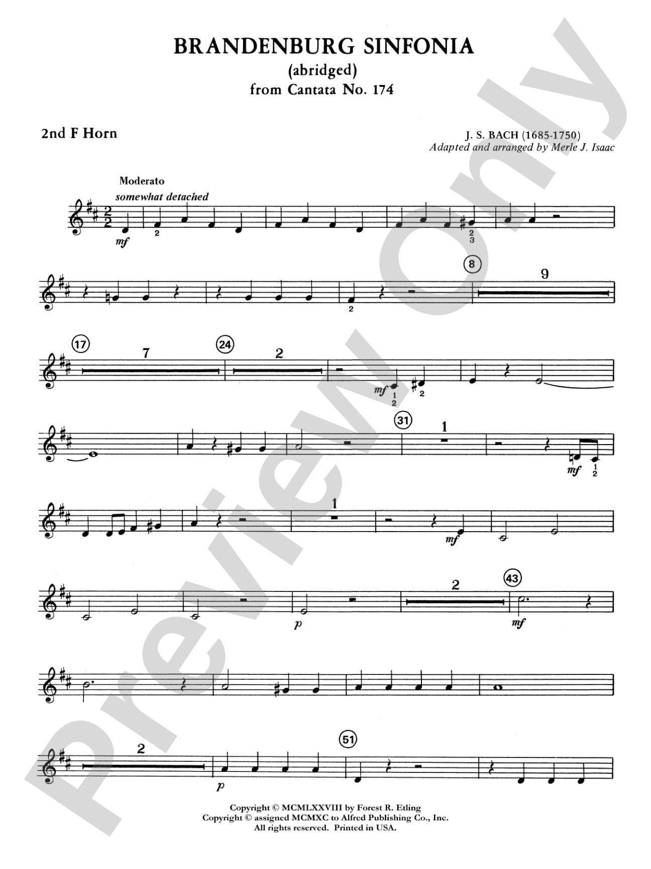 Brandenburg Sinfonia: 2nd F Horn