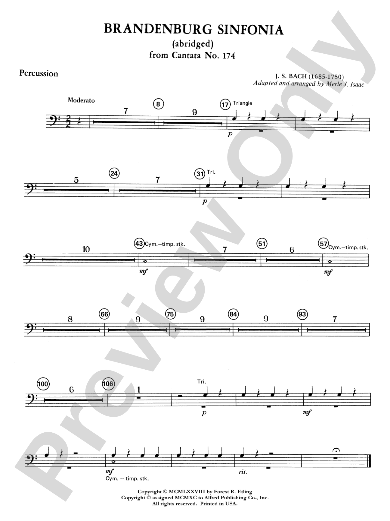 Brandenburg Sinfonia: 1st Percussion
