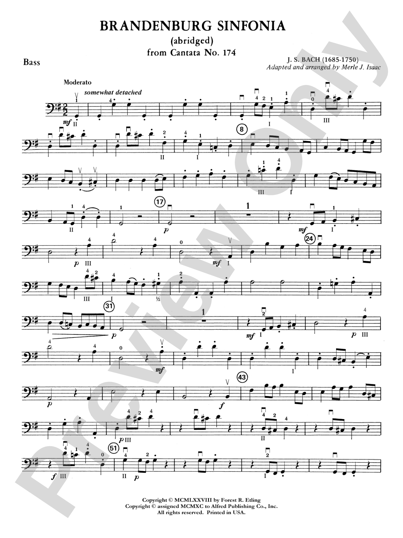 Brandenburg Sinfonia: String Bass