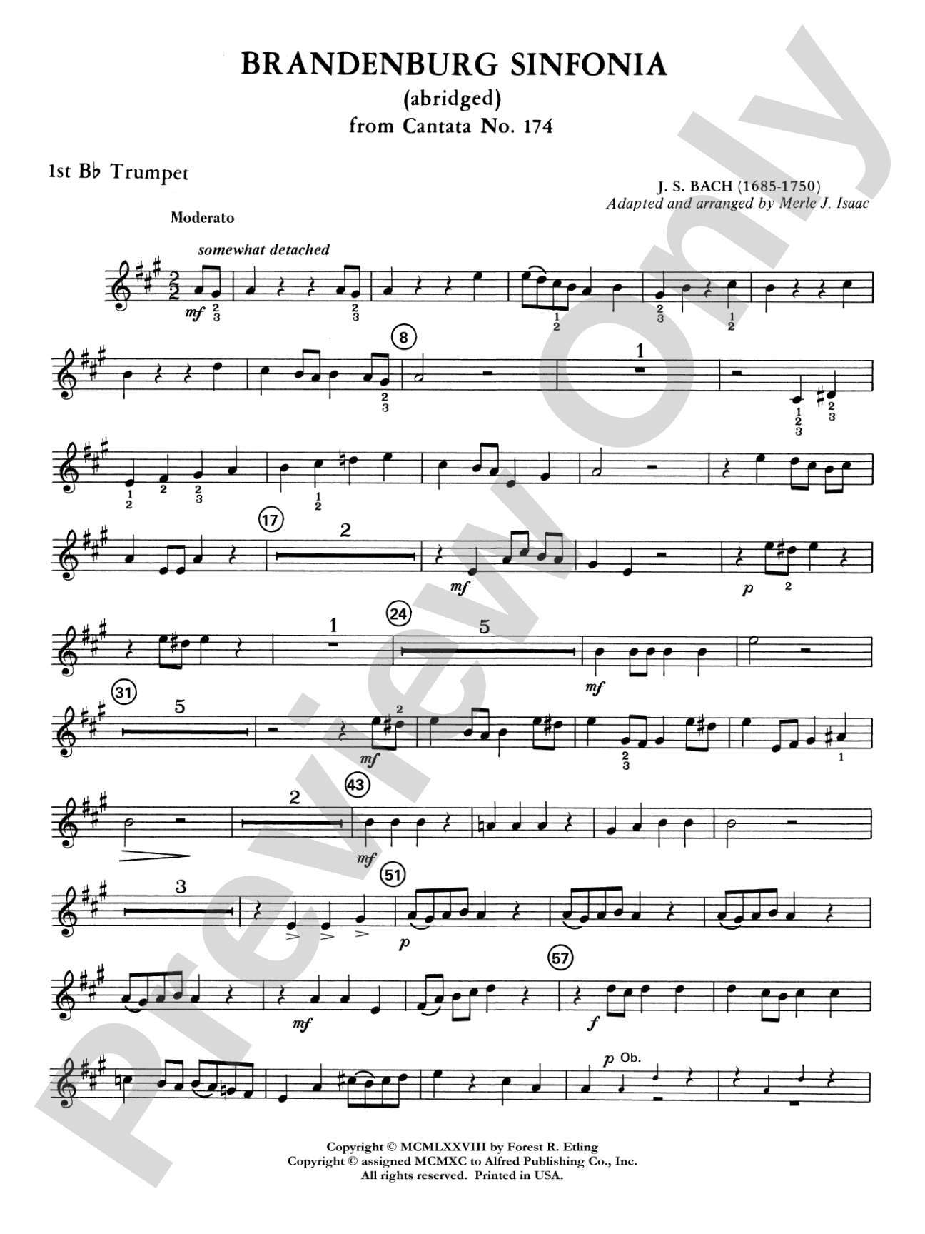 Brandenburg Sinfonia: 1st B-flat Trumpet