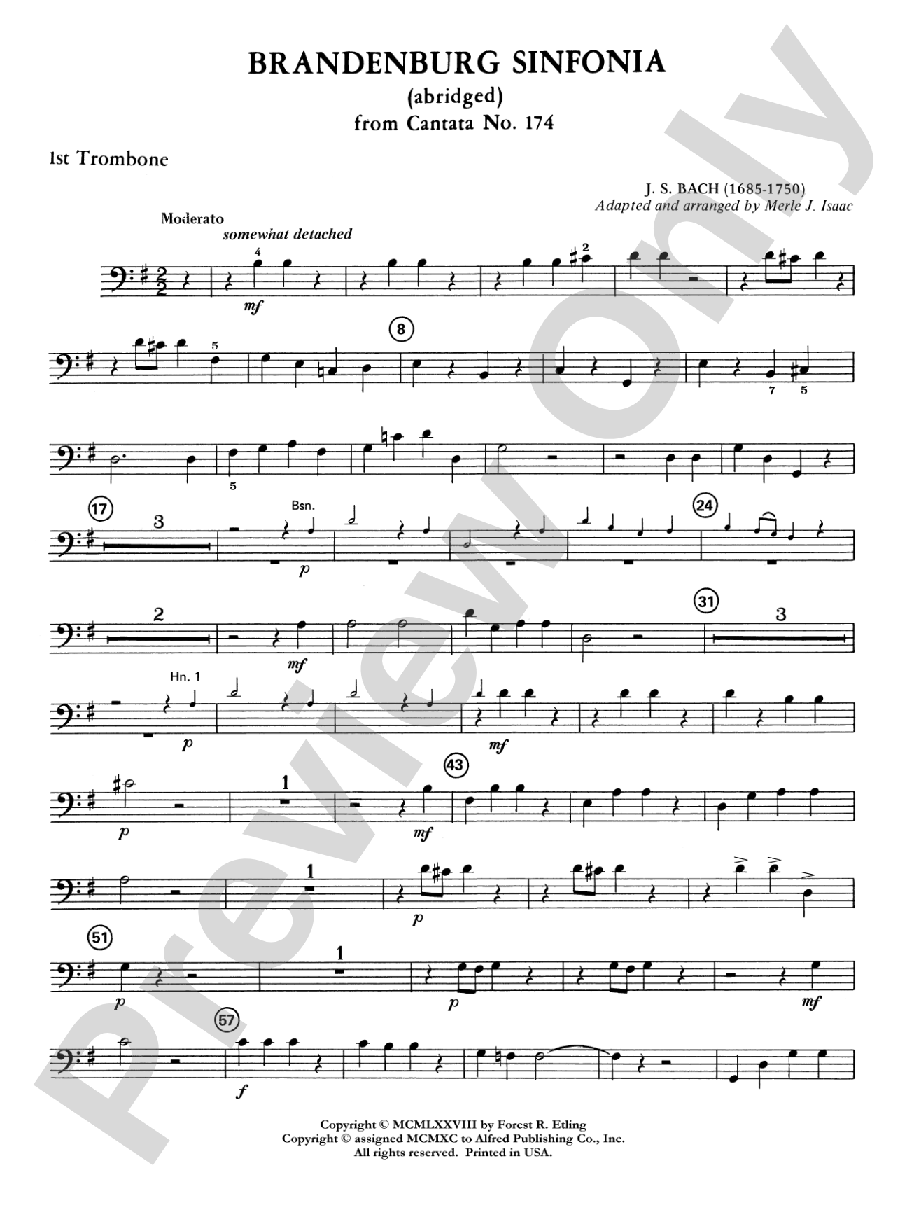 Brandenburg Sinfonia: 1st Trombone