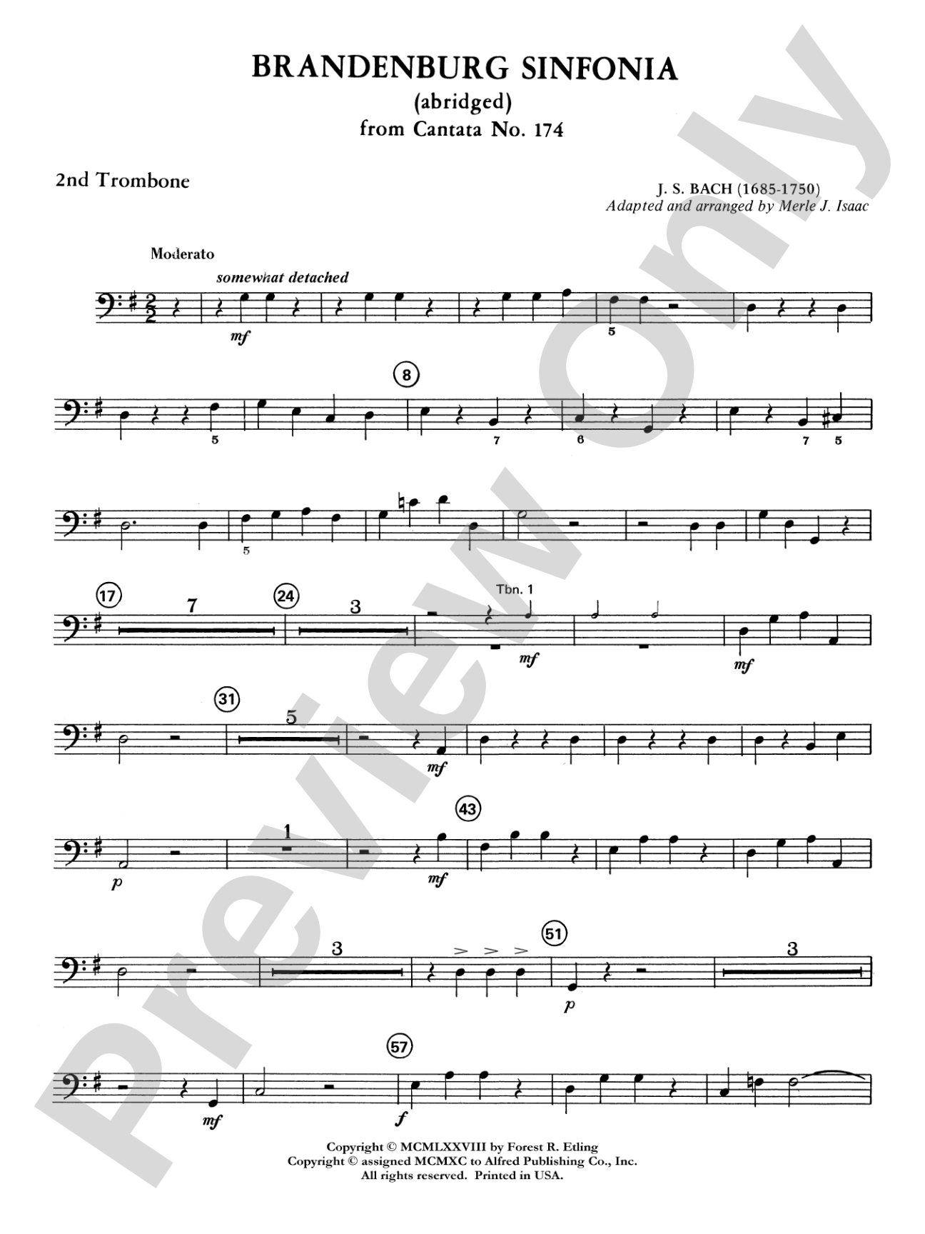 Brandenburg Sinfonia: 2nd Trombone