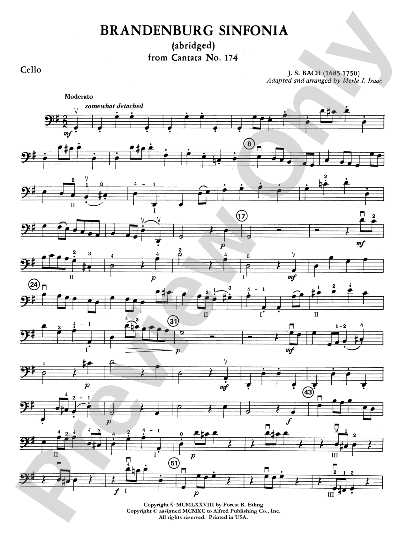 Brandenburg Sinfonia: Cello