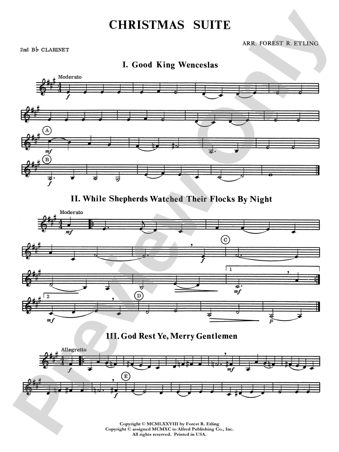 Christmas Suite: 2nd B-flat Clarinet