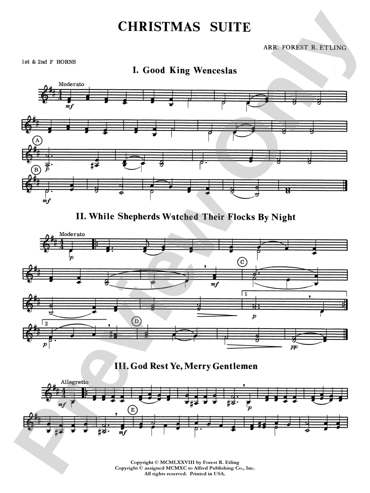 Christmas Suite: 1st F Horn