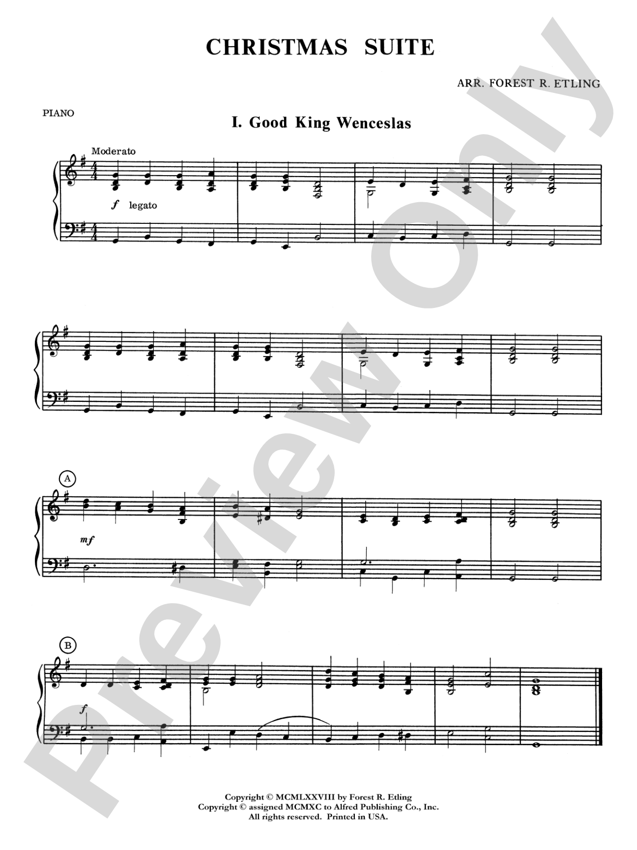 Christmas Suite: Piano Accompaniment