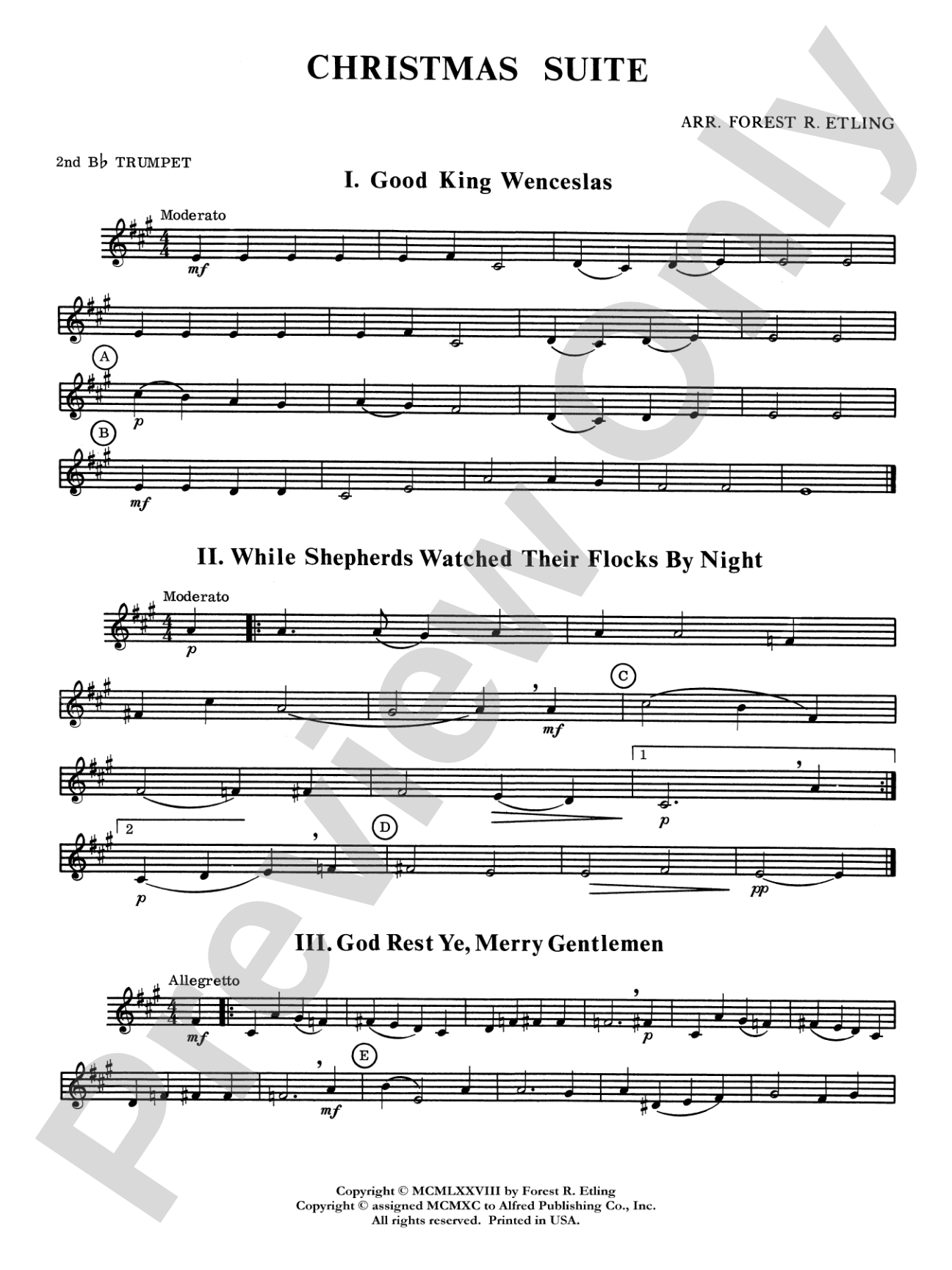 Christmas Suite: 2nd B-flat Trumpet