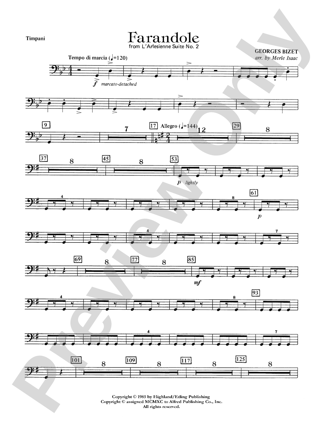 Farandole: Timpani