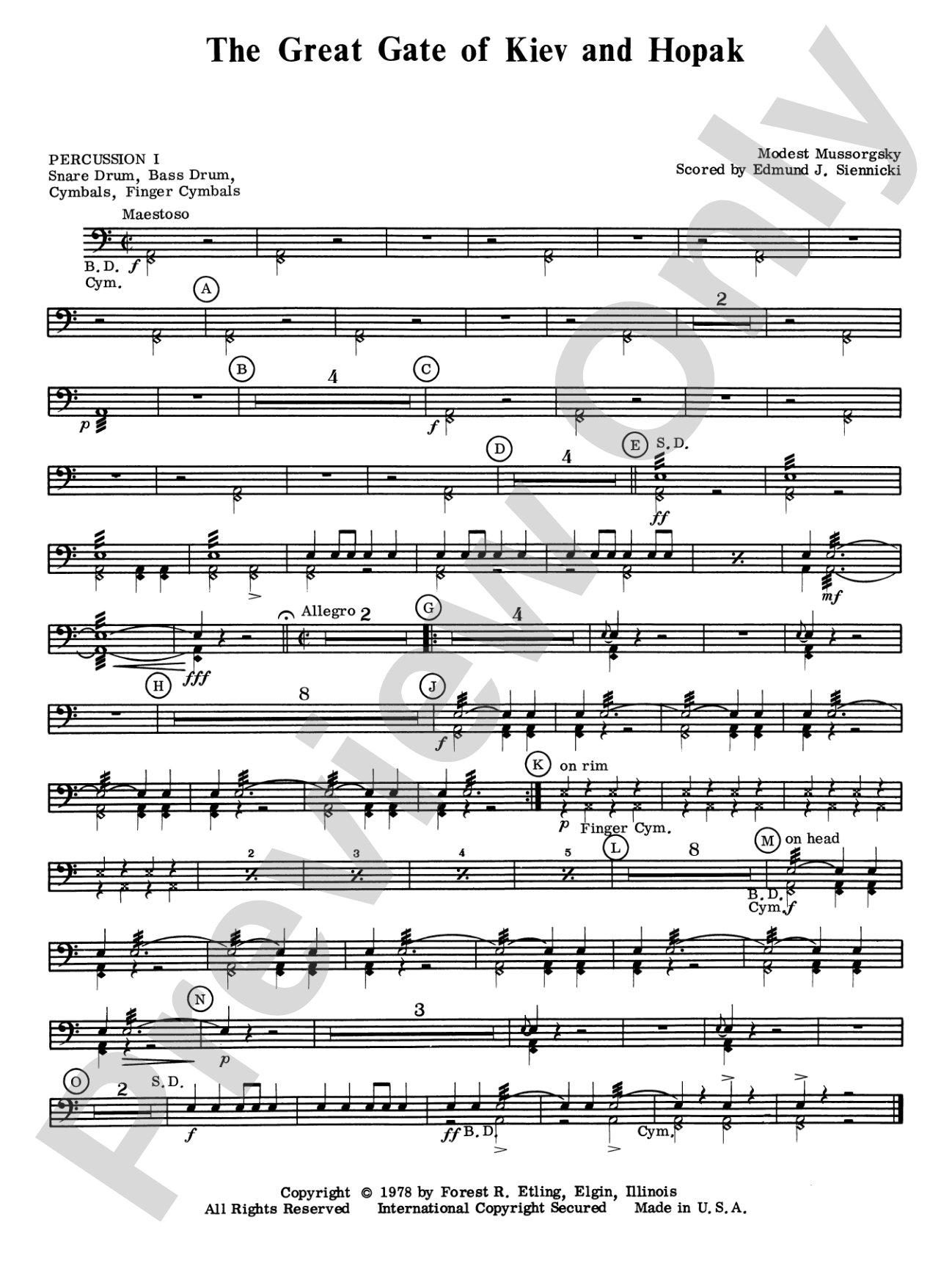 Great Gate of Kiev & Hopak: 1st Percussion