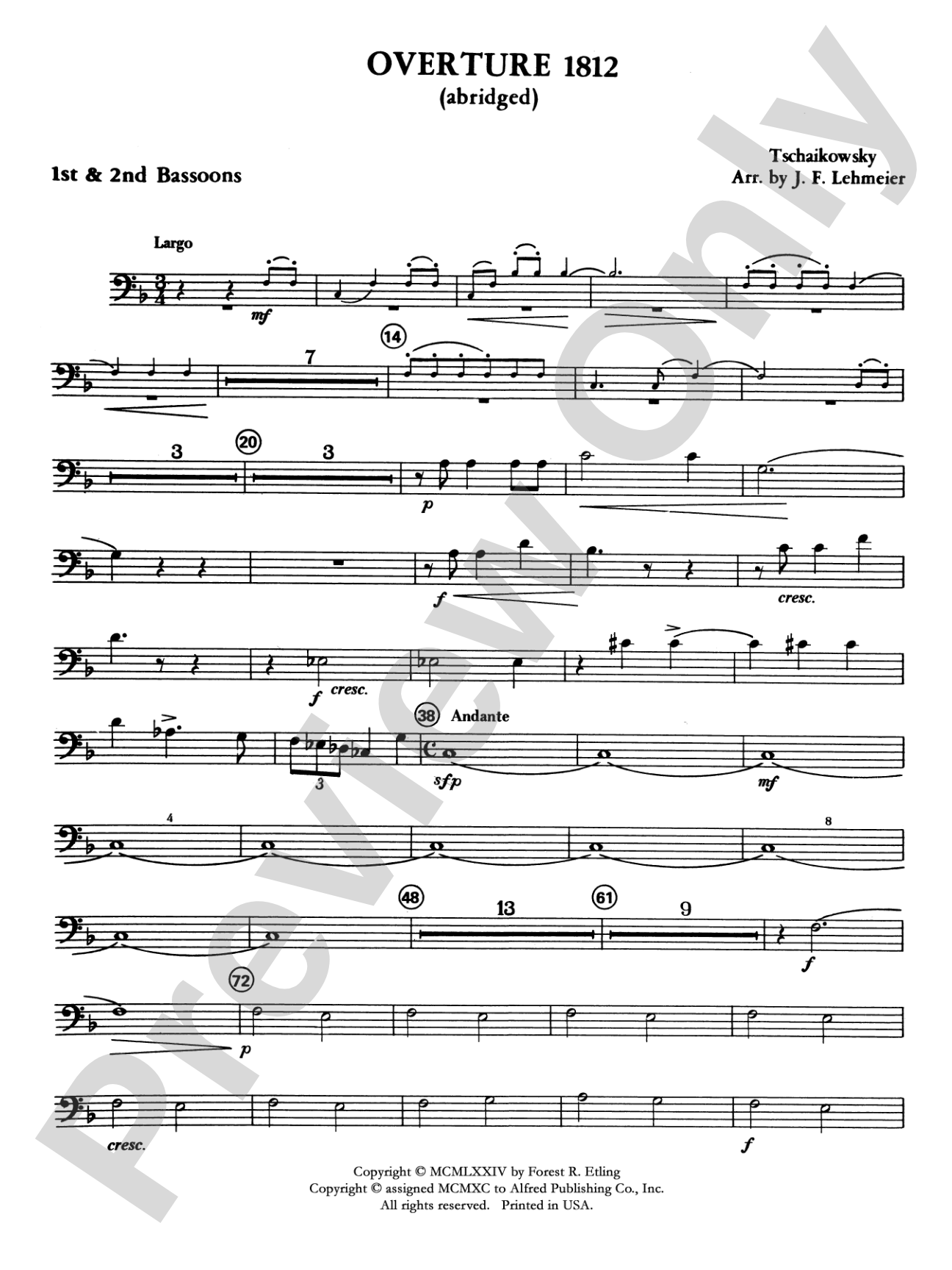 Overture 1812: Bassoon