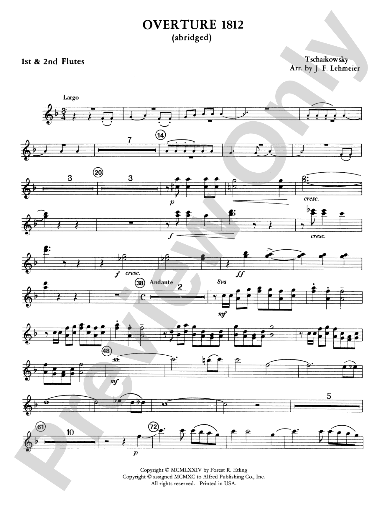 Overture 1812: Flute