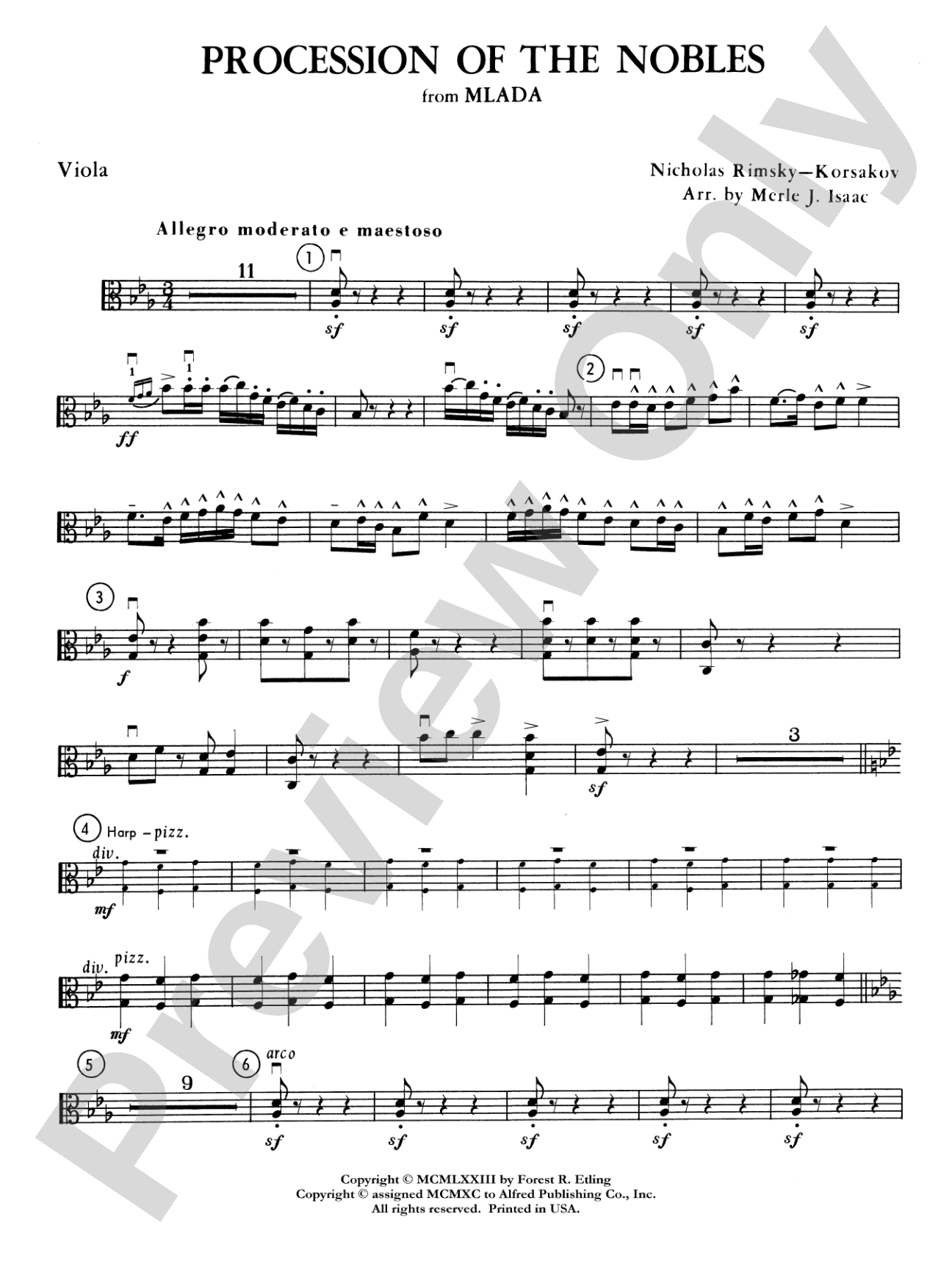 Procession of the Nobles: Viola