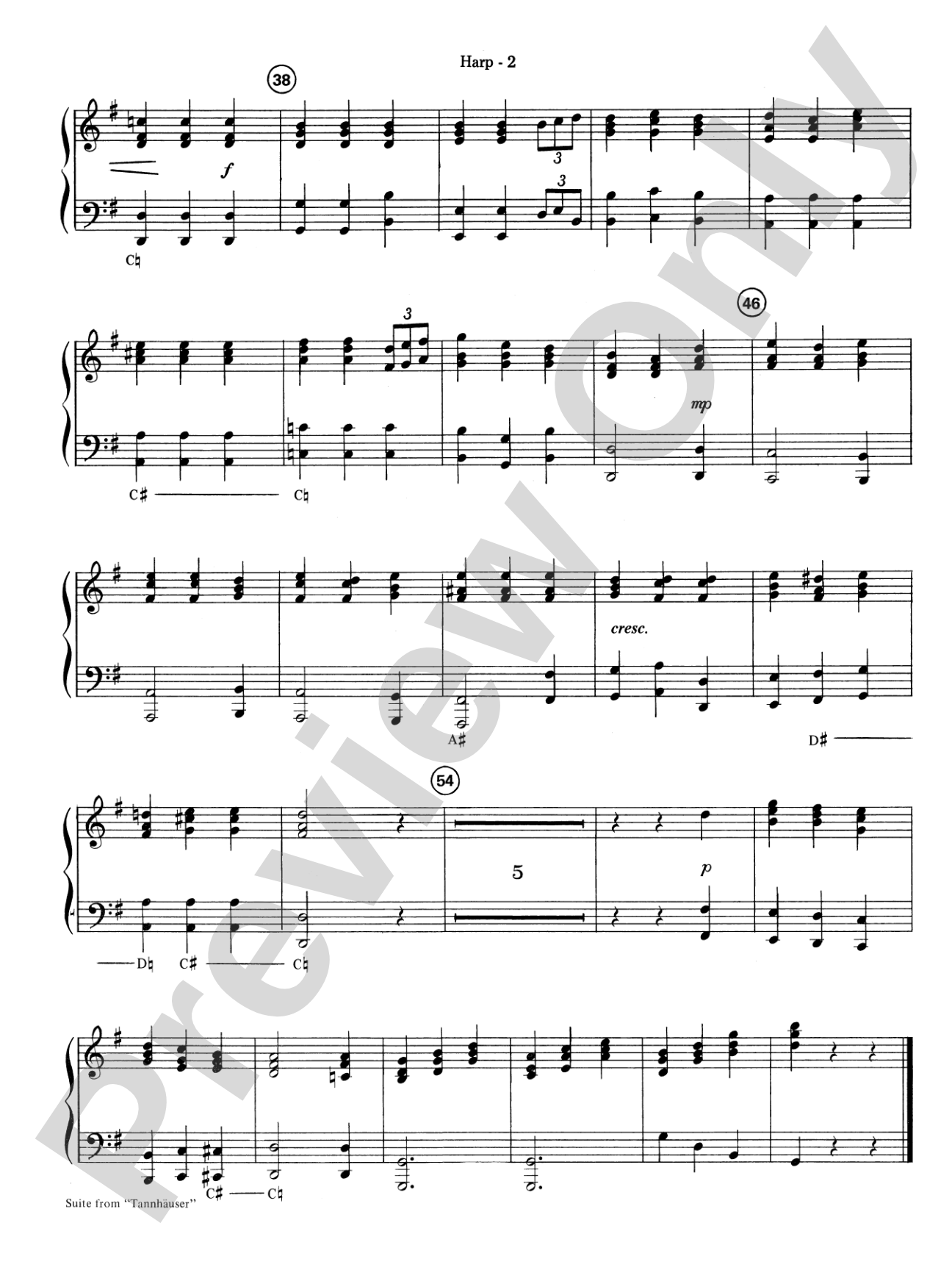Suite from Tannhäuser: Harp
