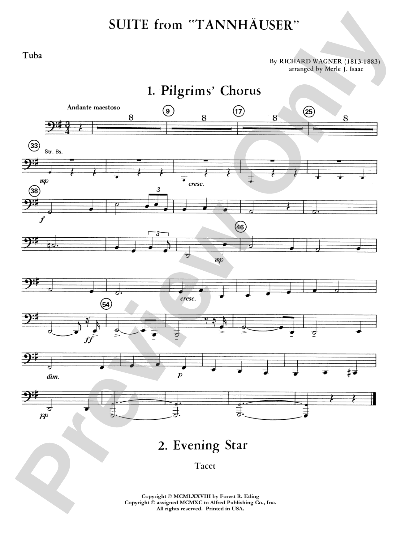 Suite from Tannhäuser: Tuba