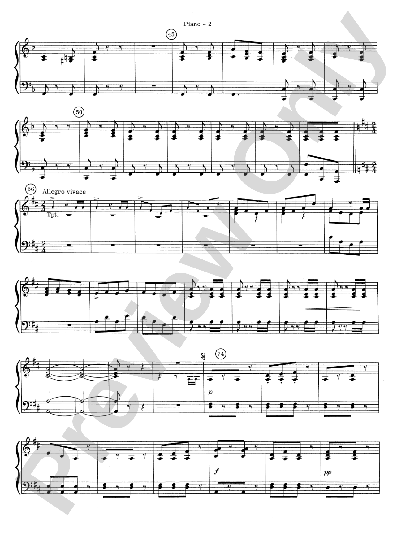 William Tell Overture: Piano Accompaniment