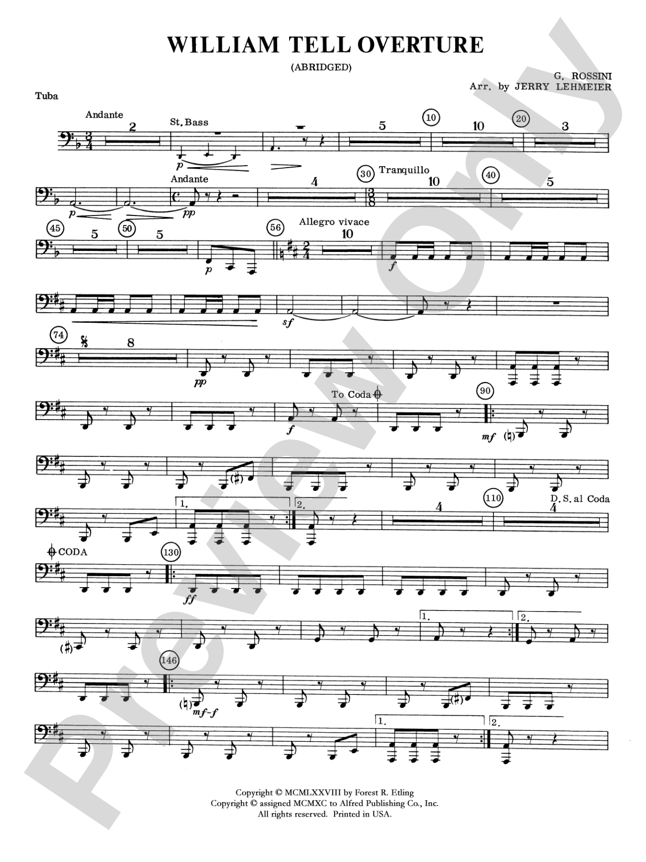 William Tell Overture: Tuba