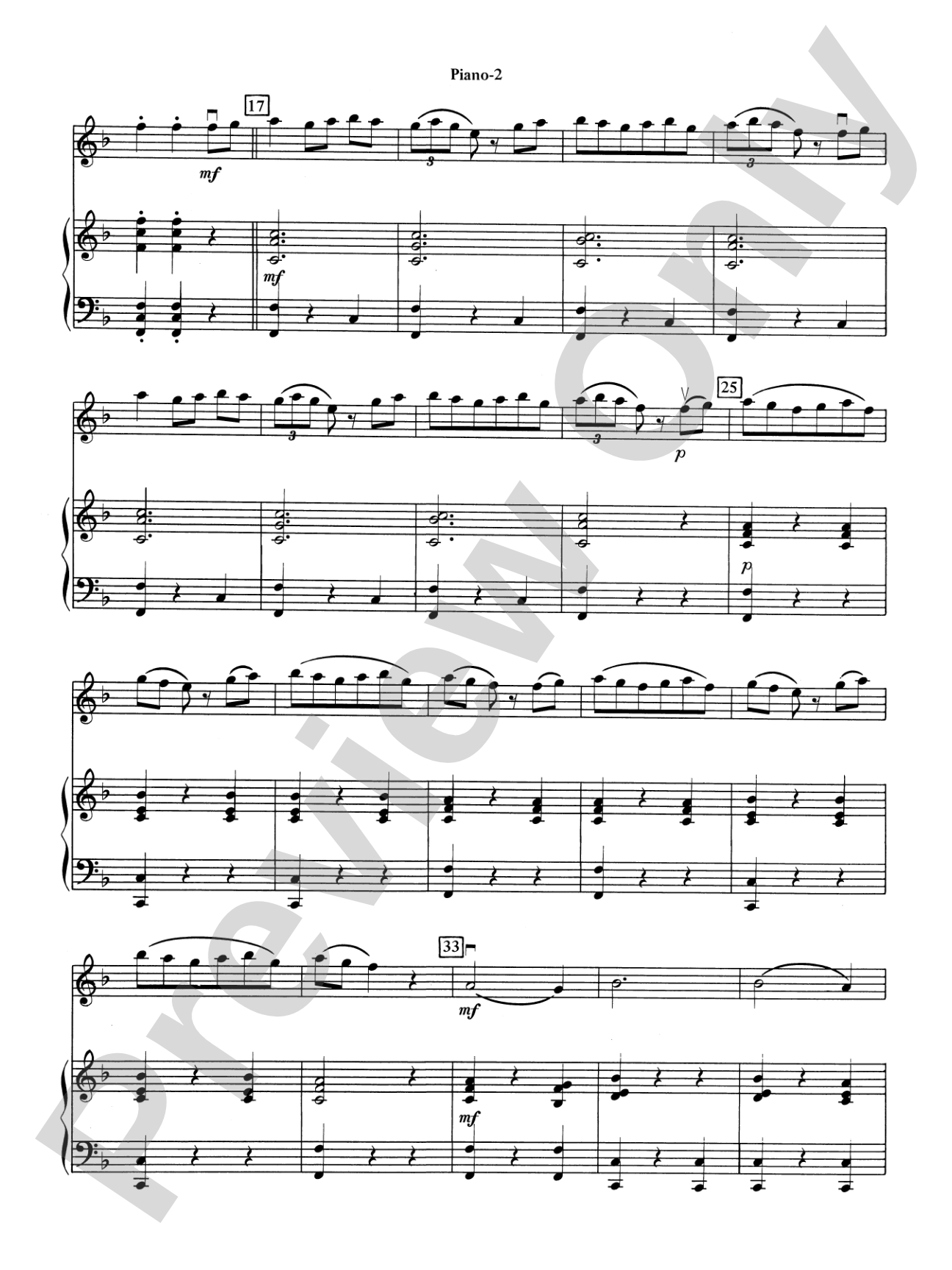 Fandango and Alborado: Piano Accompaniment
