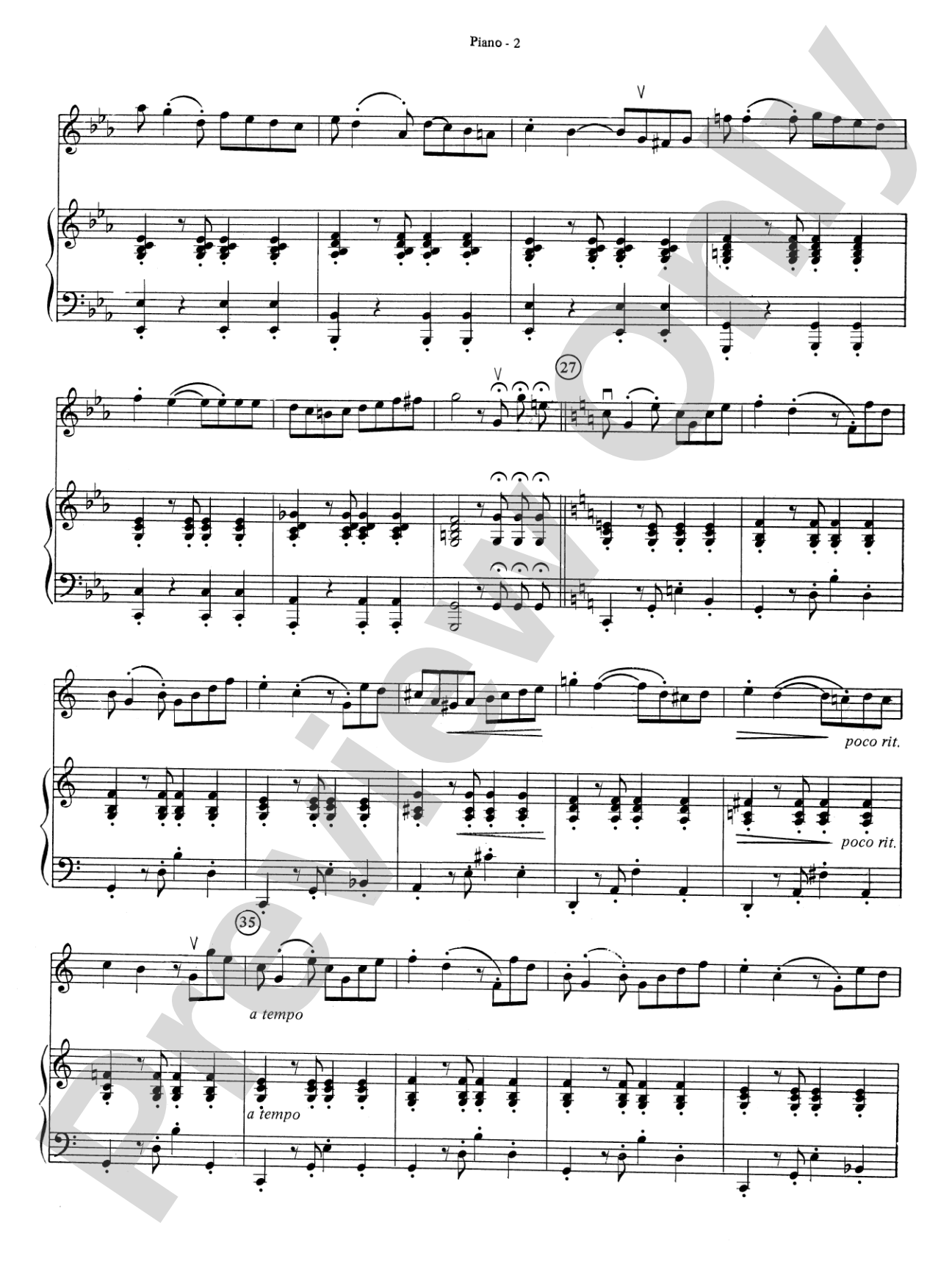 Two South American Tangos: Piano Accompaniment