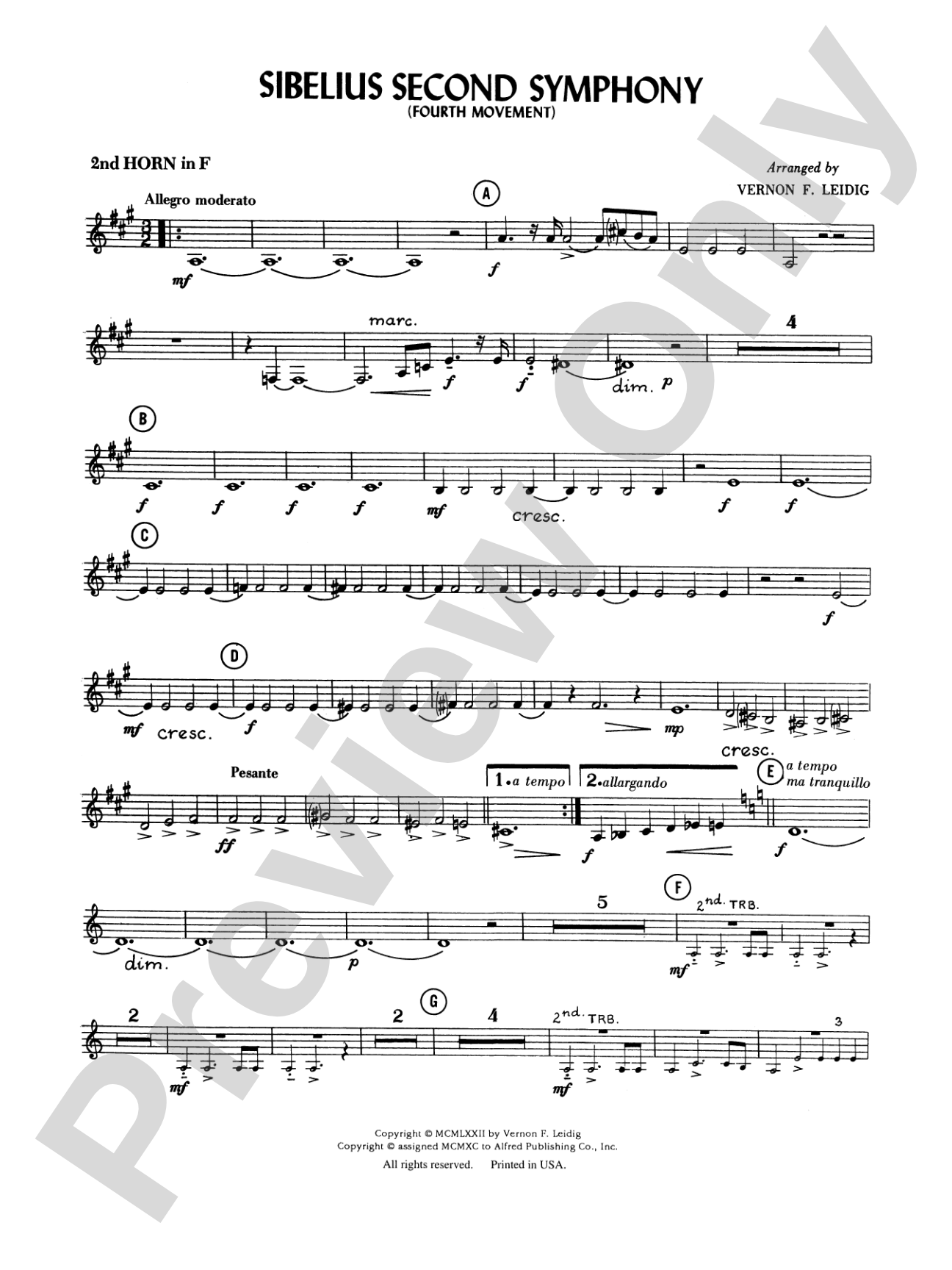 Sibelius's 2nd Symphony, 4th Movement: 2nd F Horn