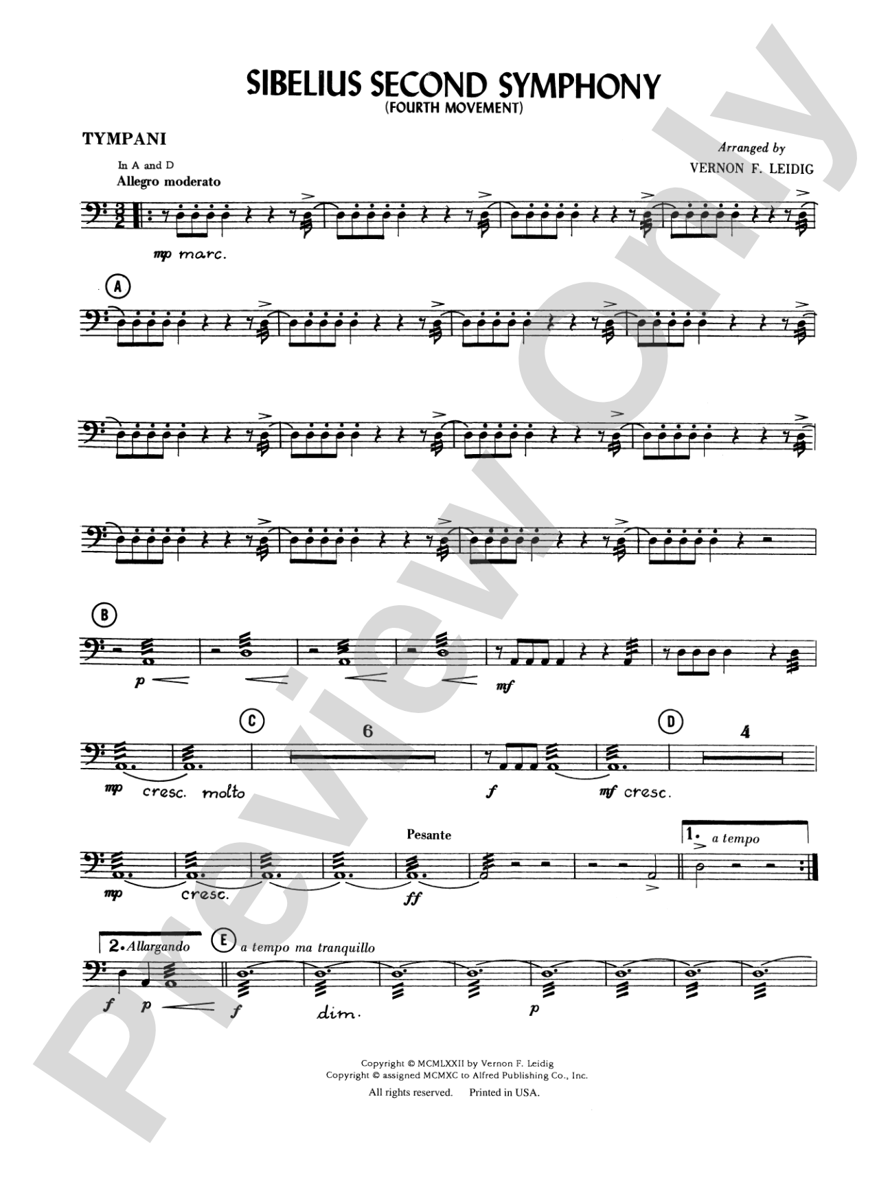 Sibelius's 2nd Symphony, 4th Movement: Timpani