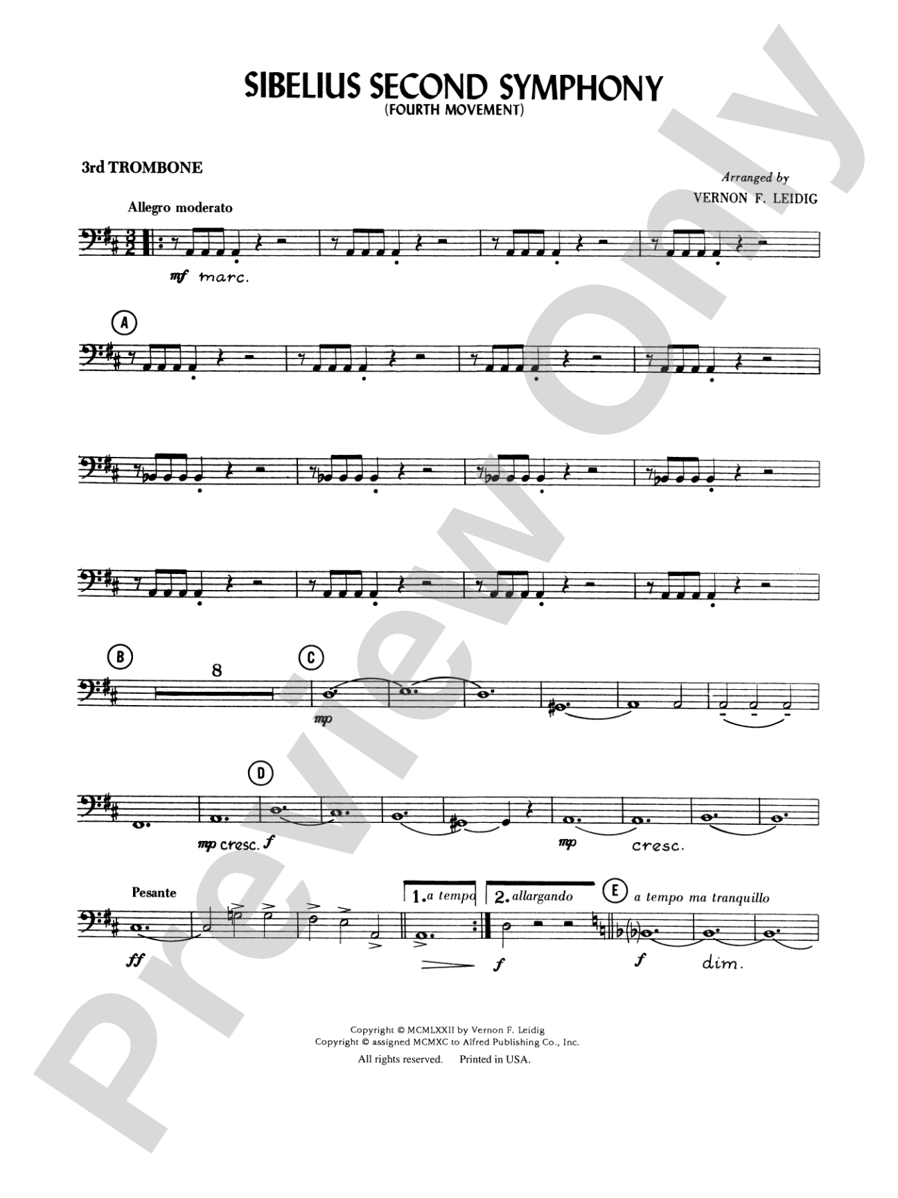 Sibelius's 2nd Symphony, 4th Movement: 3rd Trombone