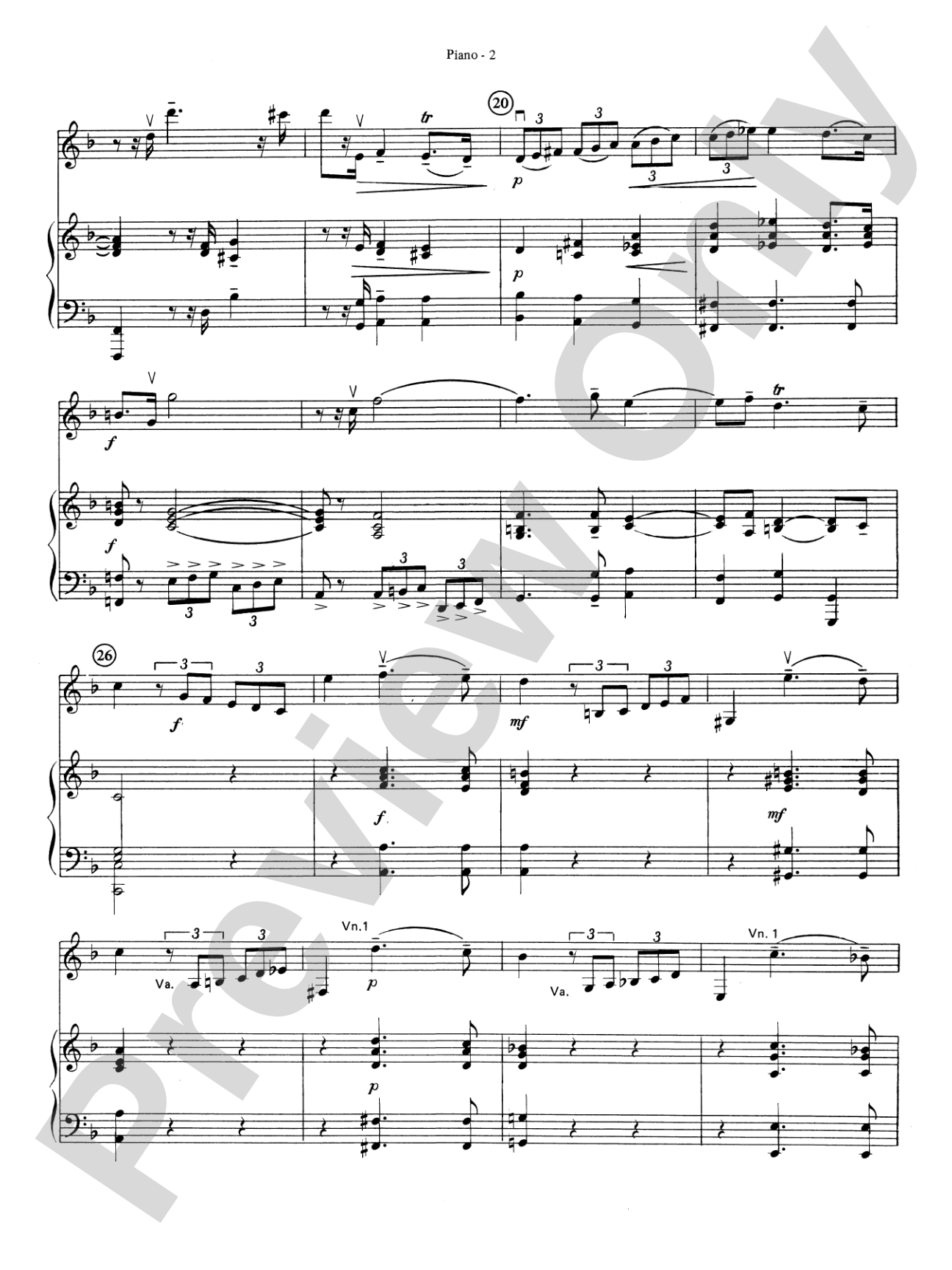 Overture in D minor (Concerto Grosso): Piano Accompaniment