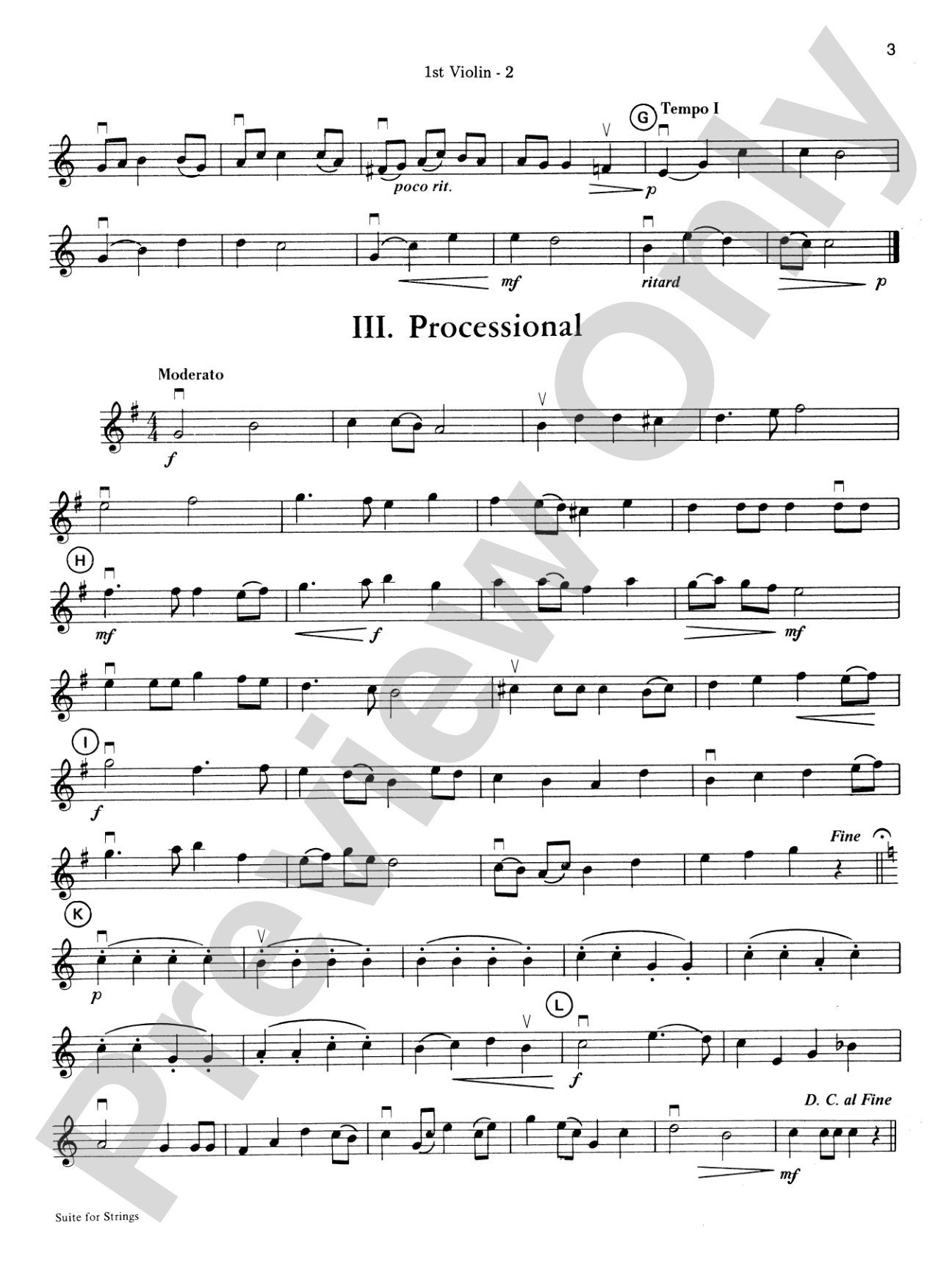 Highland/Etling String Quartet Series: Set 1: 1st Violin