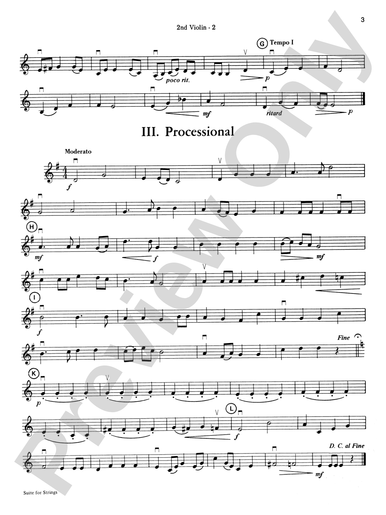 Highland/Etling String Quartet Series: Set 1: 2nd Violin