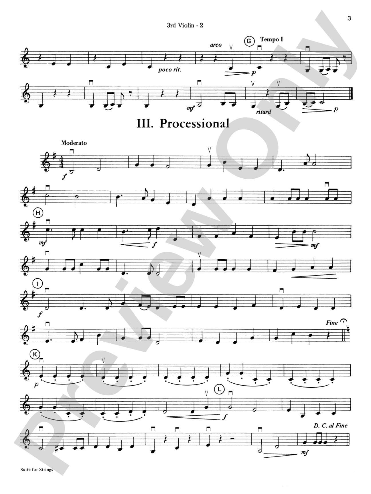 Highland/Etling String Quartet Series: Set 1: 3rd Violin (Viola [TC])