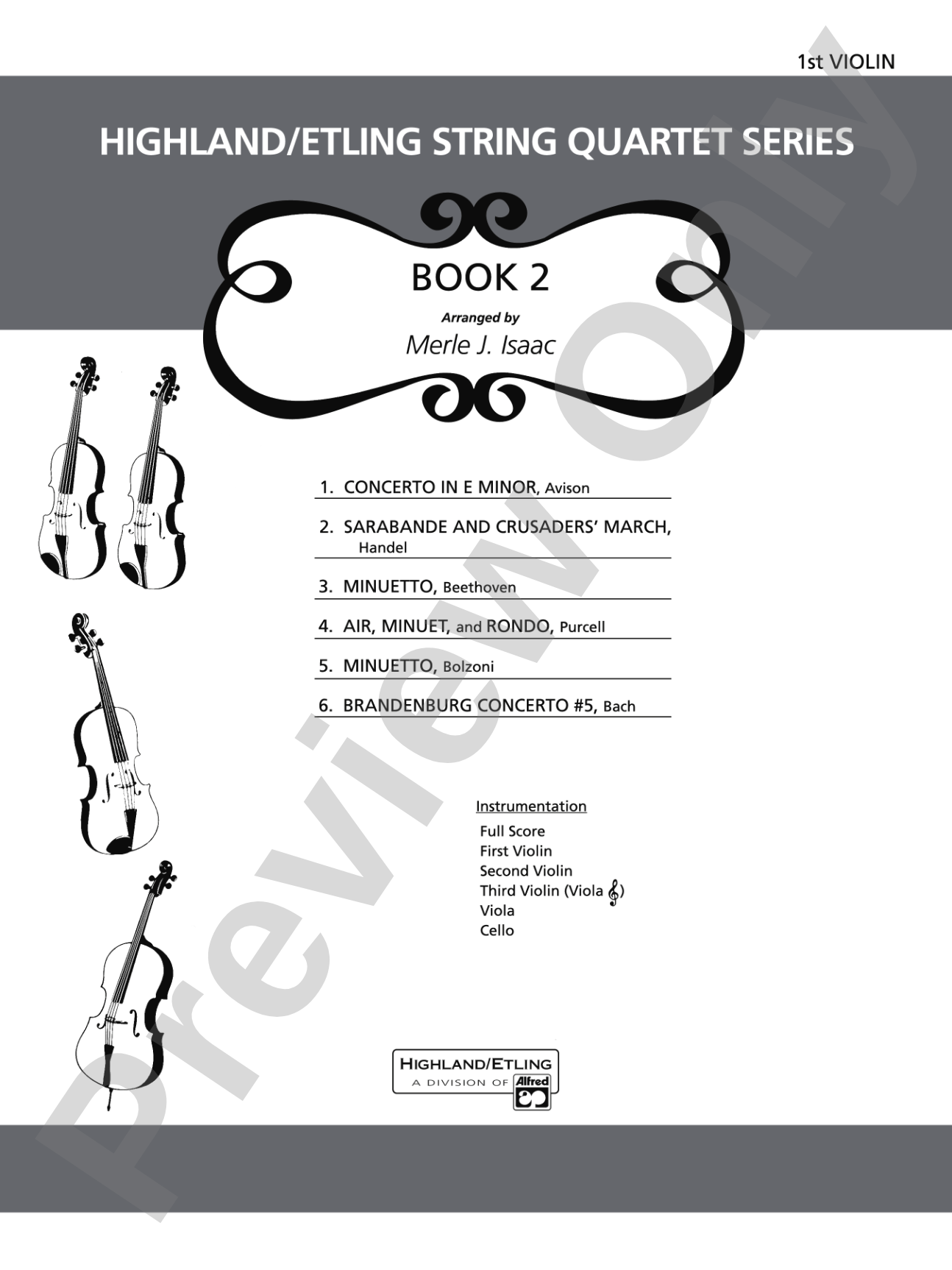 Highland/Etling String Quartet Series: Set 2: 1st Violin