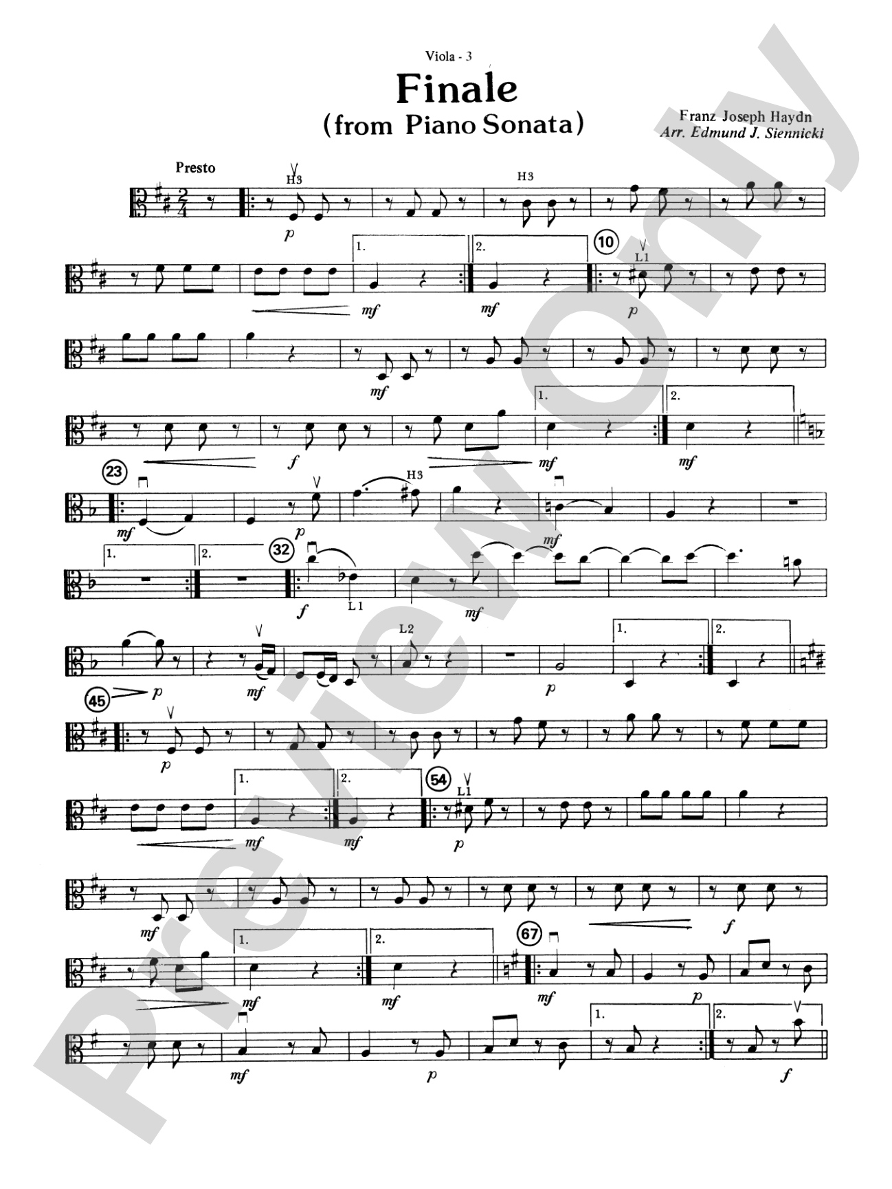 Highland/Etling String Quartet Series: Set 3: Viola