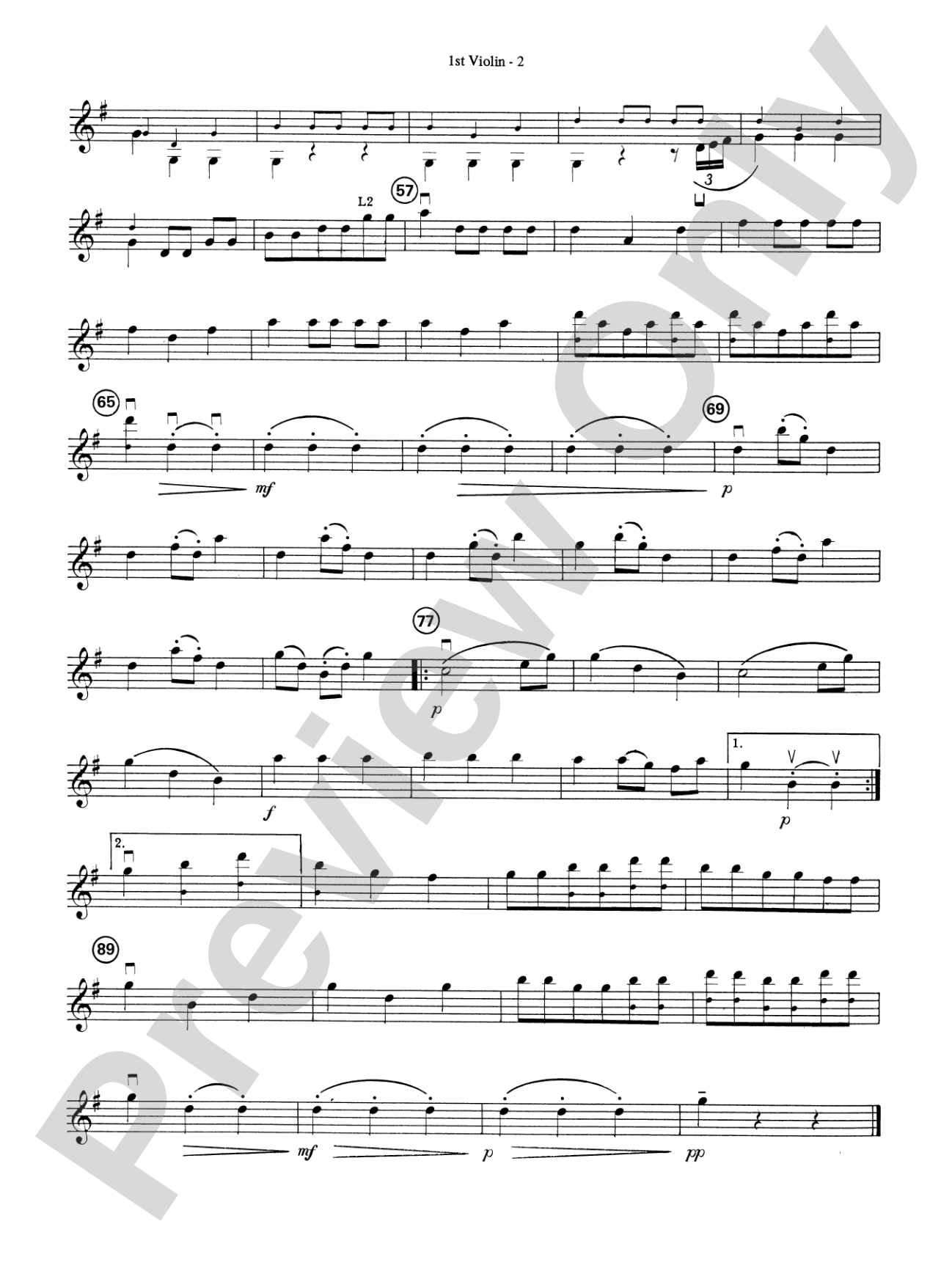 Highland/Etling String Quartet Series: Set 3: 1st Violin