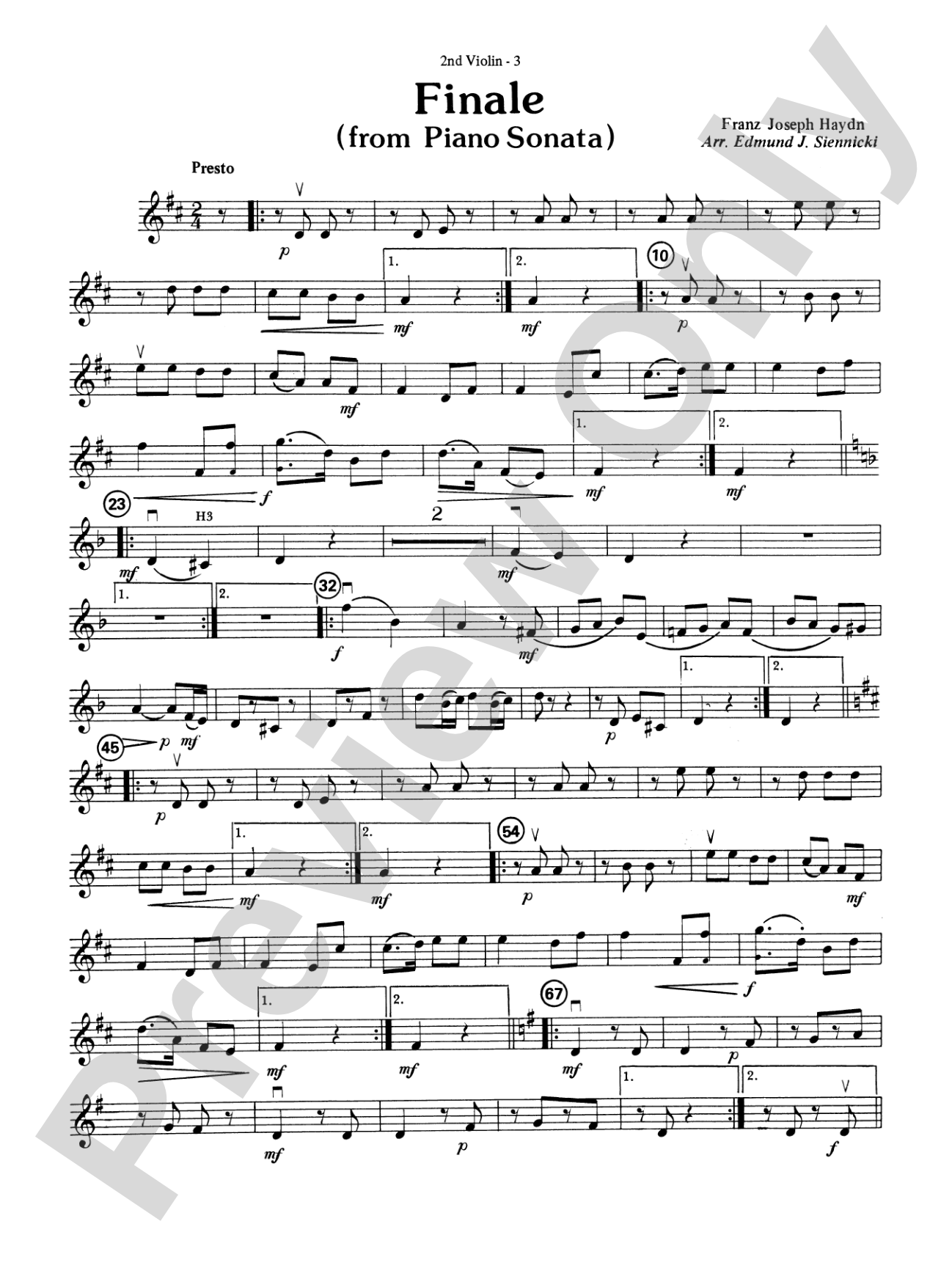 Highland/Etling String Quartet Series: Set 3: 2nd Violin