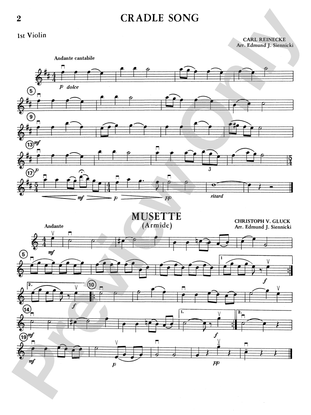 Highland/Etling Violin Quartet Series: Set 1: 1st Violin