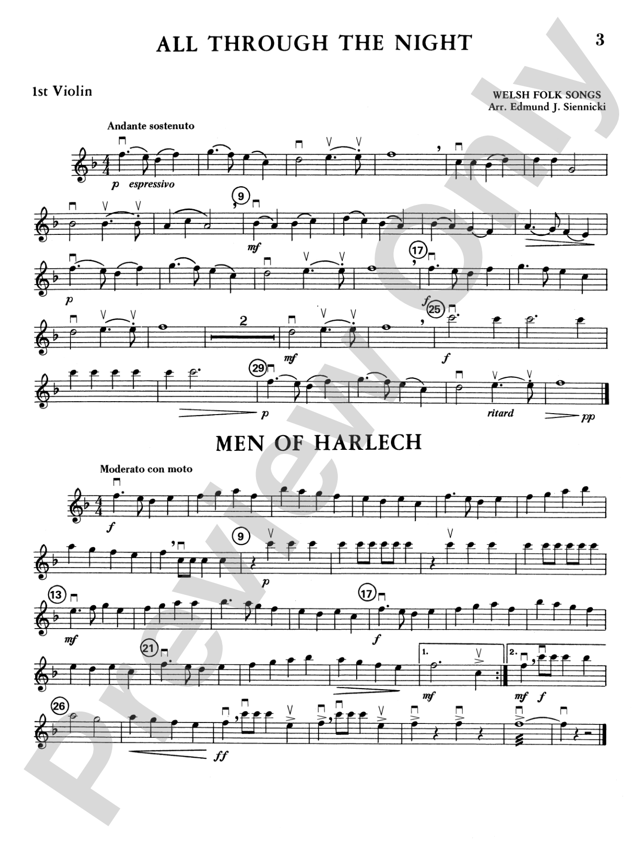 Highland/Etling Violin Quartet Series: Set 1: 1st Violin