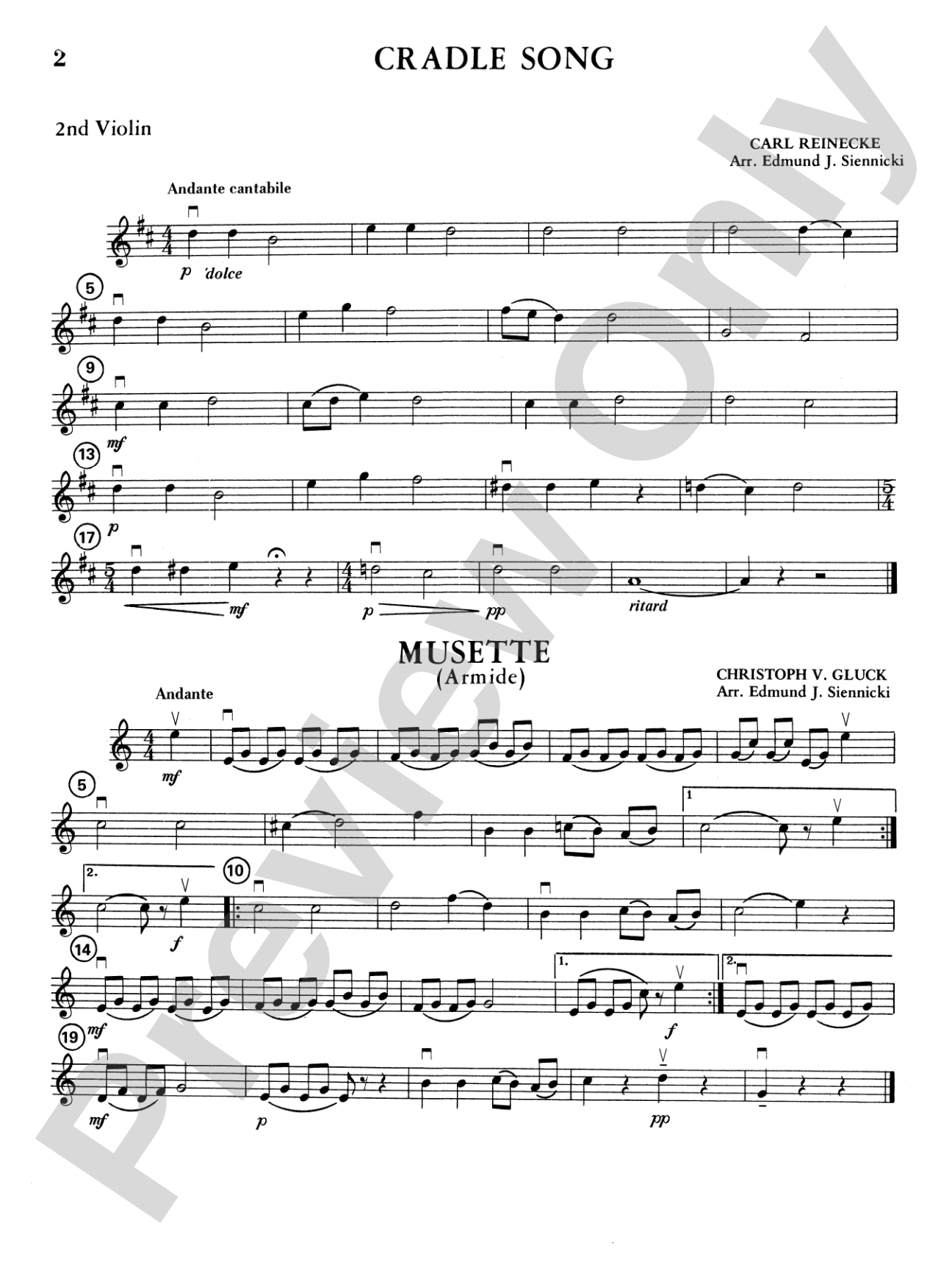 Highland/Etling Violin Quartet Series: Set 1: 2nd Violin