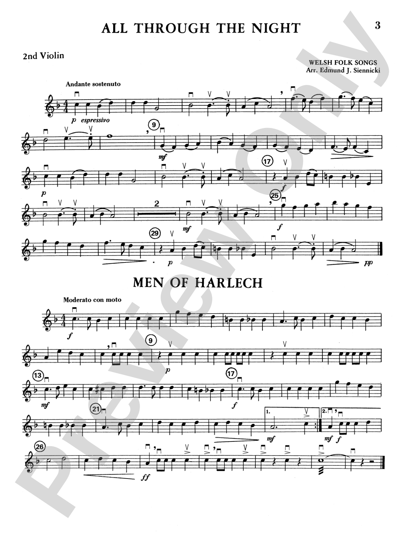 Highland/Etling Violin Quartet Series: Set 1: 2nd Violin