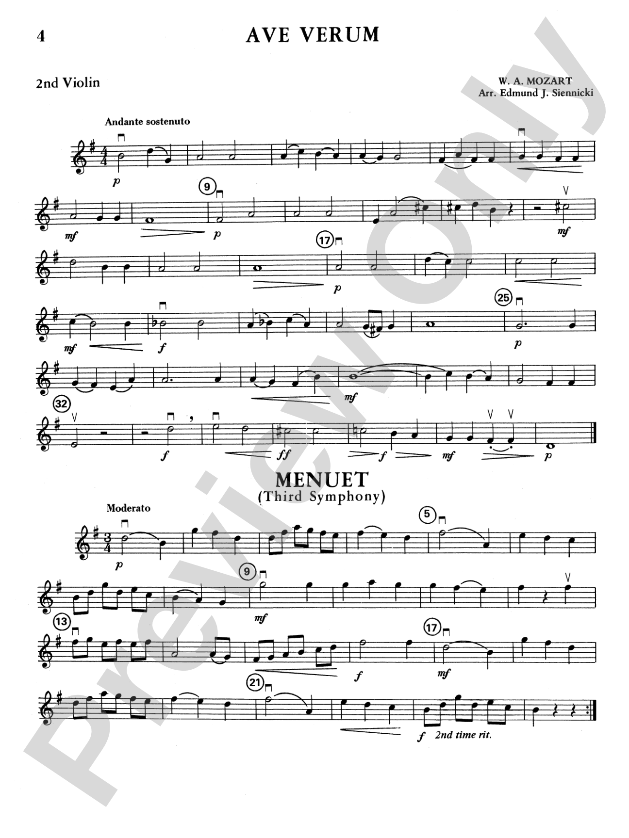 Highland/Etling Violin Quartet Series: Set 1: 2nd Violin