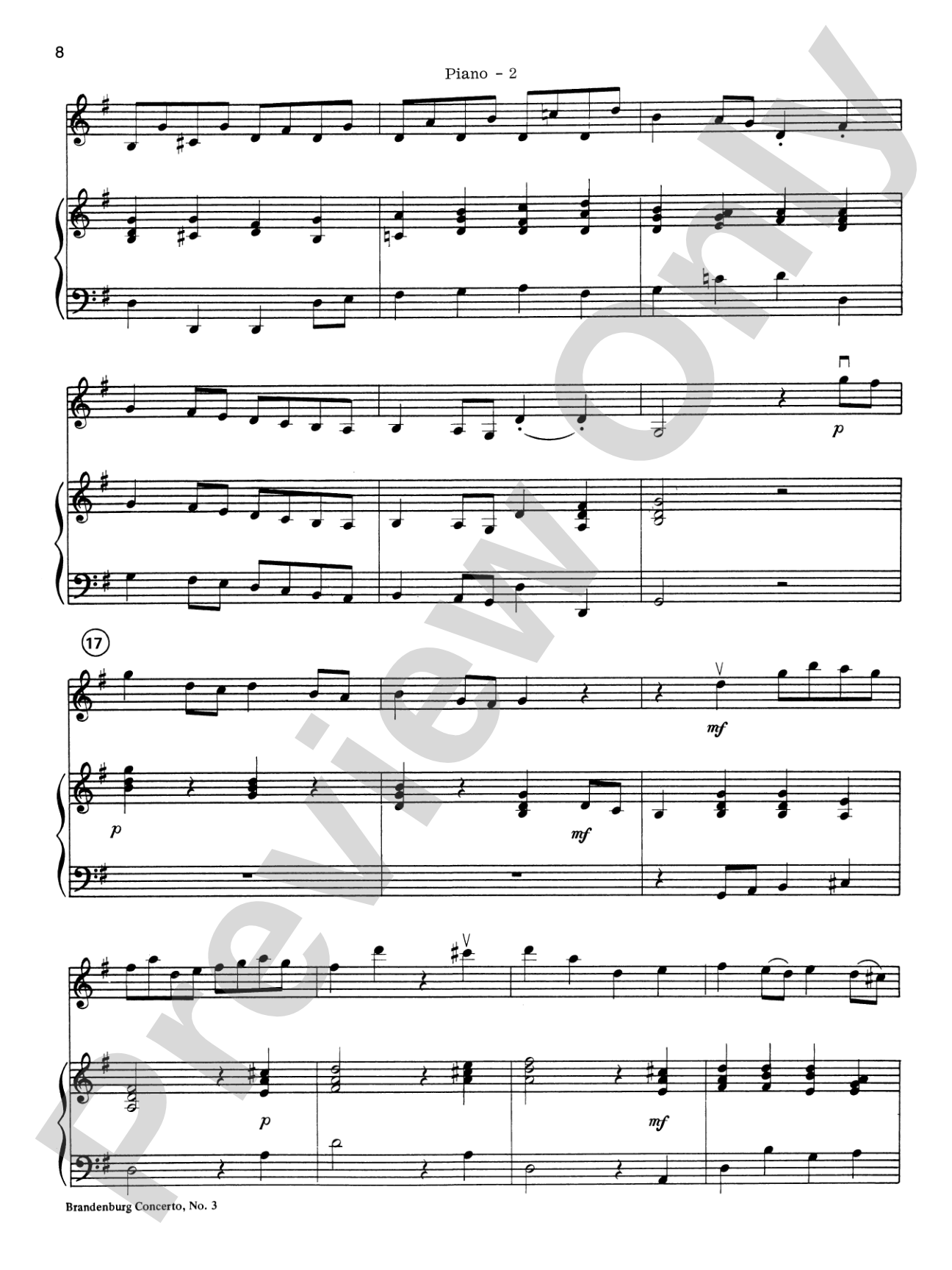 Highland/Etling Violin Quartet Series: Set 2: Piano Accompaniment