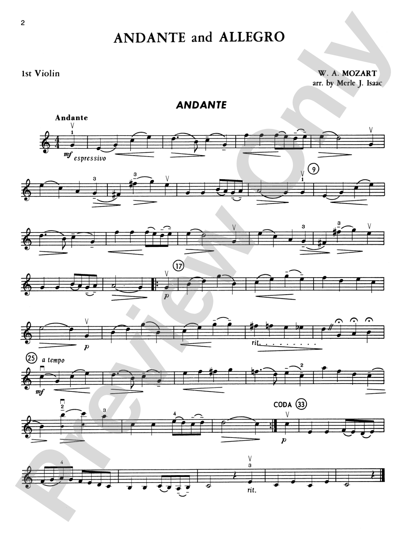 Highland/Etling Violin Quartet Series: Set 2: 1st Violin