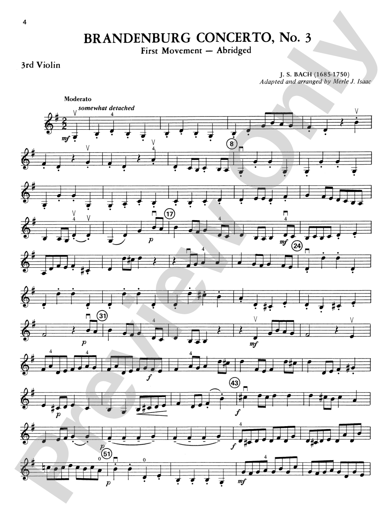 Highland/Etling Violin Quartet Series: Set 2: 3rd Violin (Viola [TC])