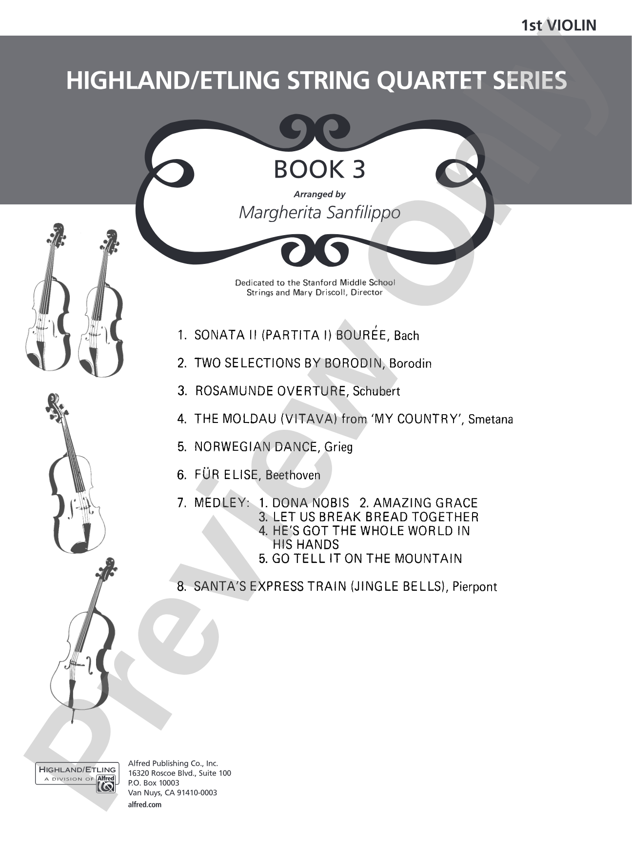 Highland/Etling Violin Quartet Series: Set 3: 1st Violin