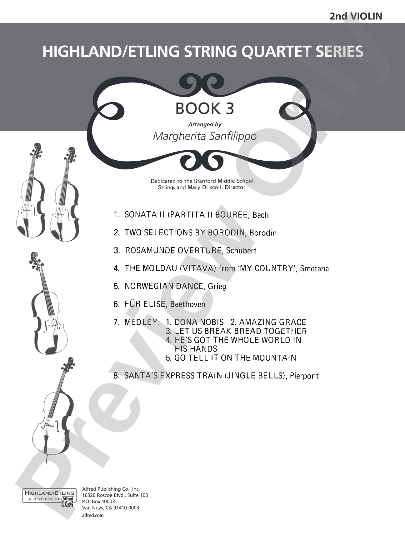 Highland/Etling Violin Quartet Series: Set 3: 2nd Violin