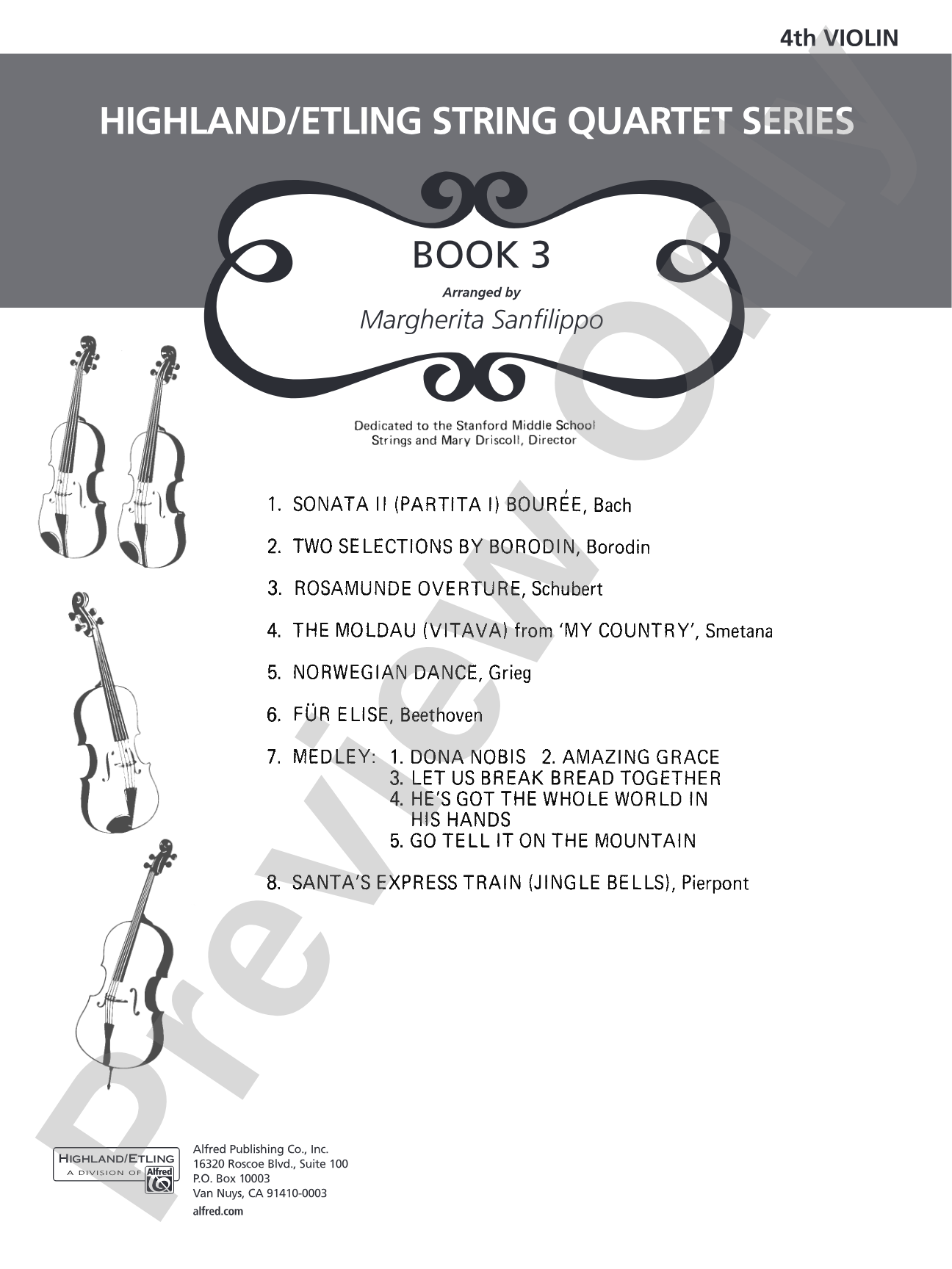 Highland/Etling Violin Quartet Series: Set 3: 4th Violin