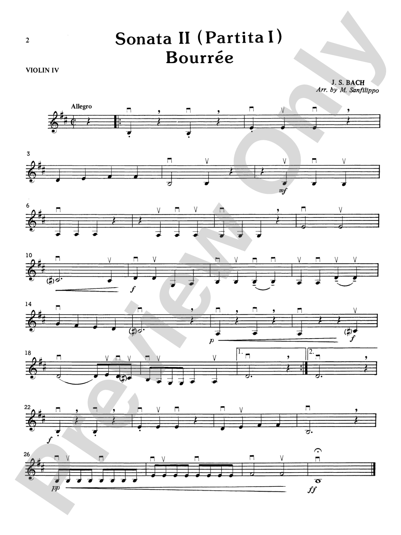 Highland/Etling Violin Quartet Series: Set 3: 4th Violin