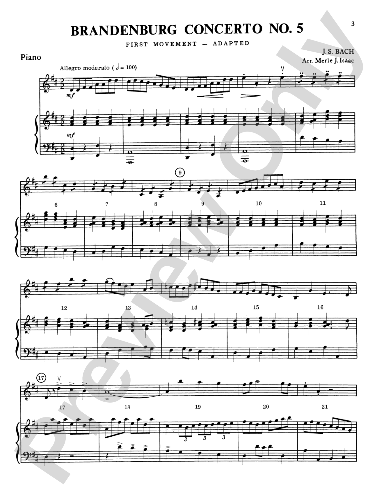 Highland/Etling Violin Quartet Series: Set 5: Piano Accompaniment