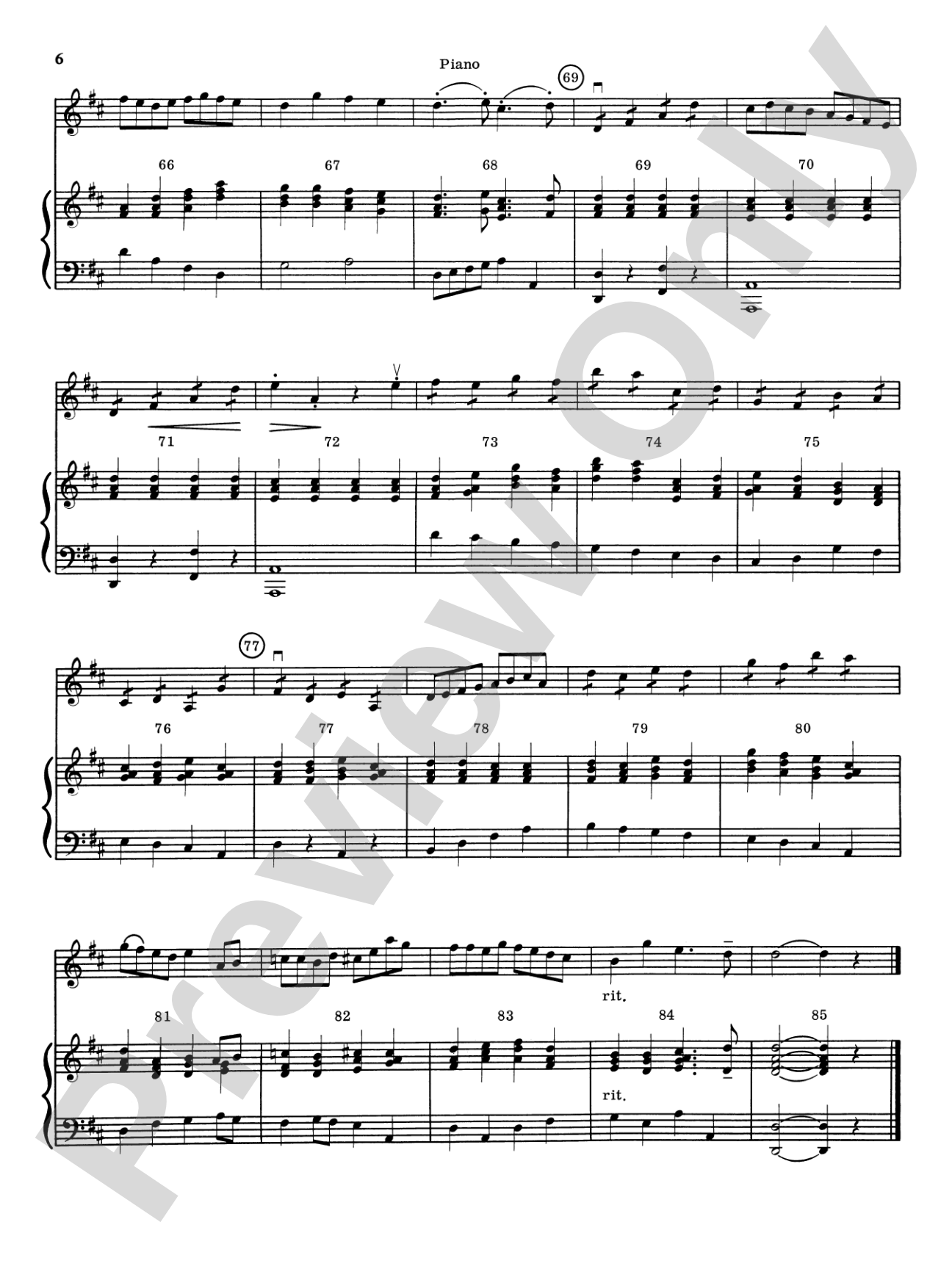 Highland/Etling Violin Quartet Series: Set 5: Piano Accompaniment