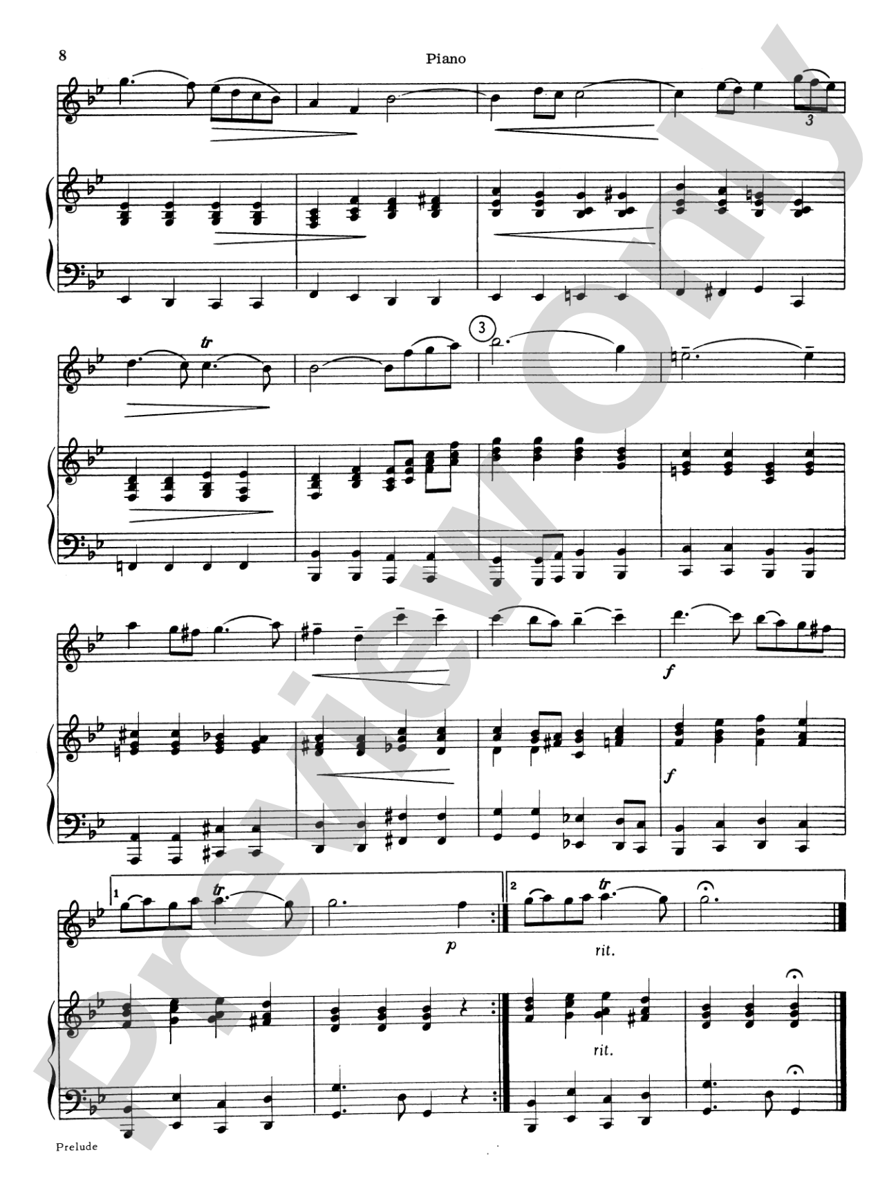 Highland/Etling Violin Quartet Series: Set 5: Piano Accompaniment