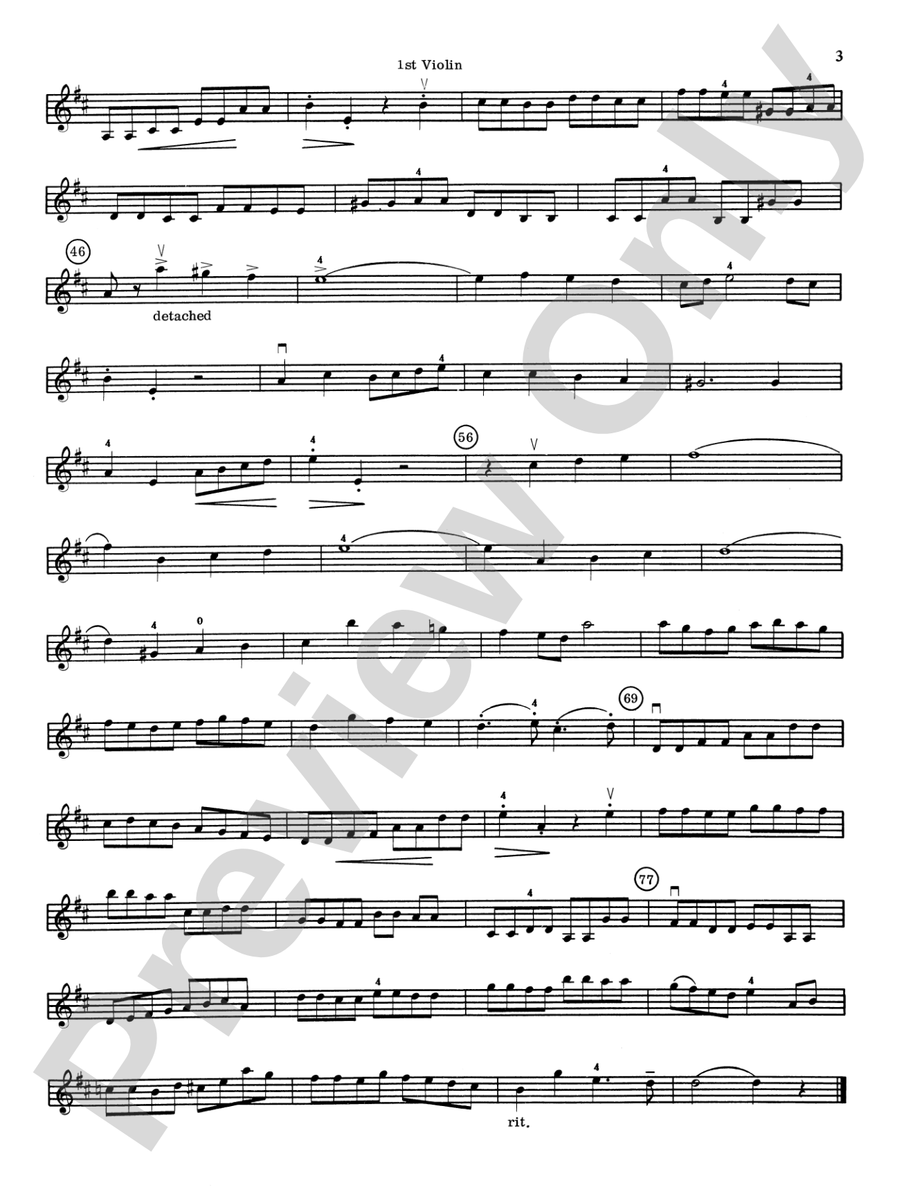 Highland/Etling Violin Quartet Series: Set 5: 1st Violin